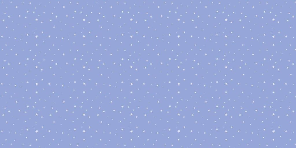 Witte sterren op lavendelblauw