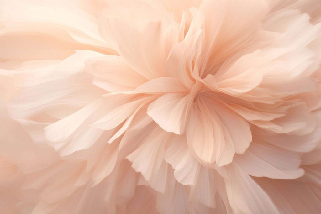 Bare essence bloom abstract flower peach