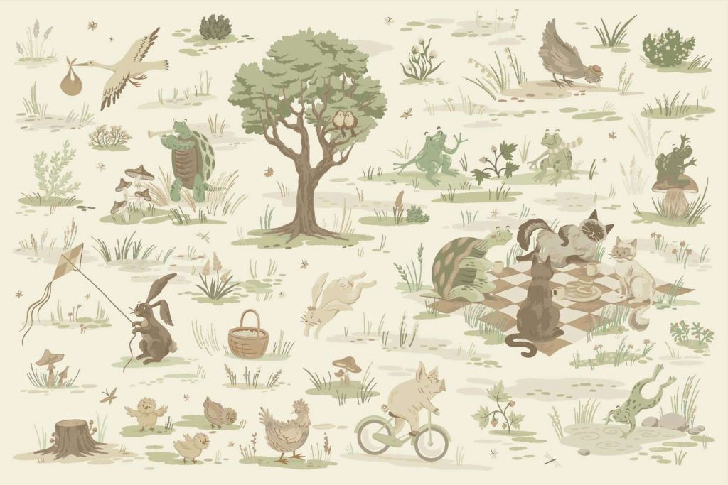 Bos dieren naturel