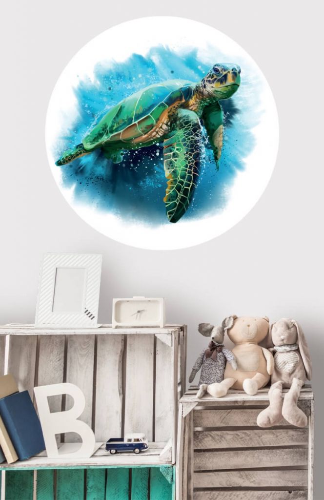 Behangcirkel zeeschildpad 