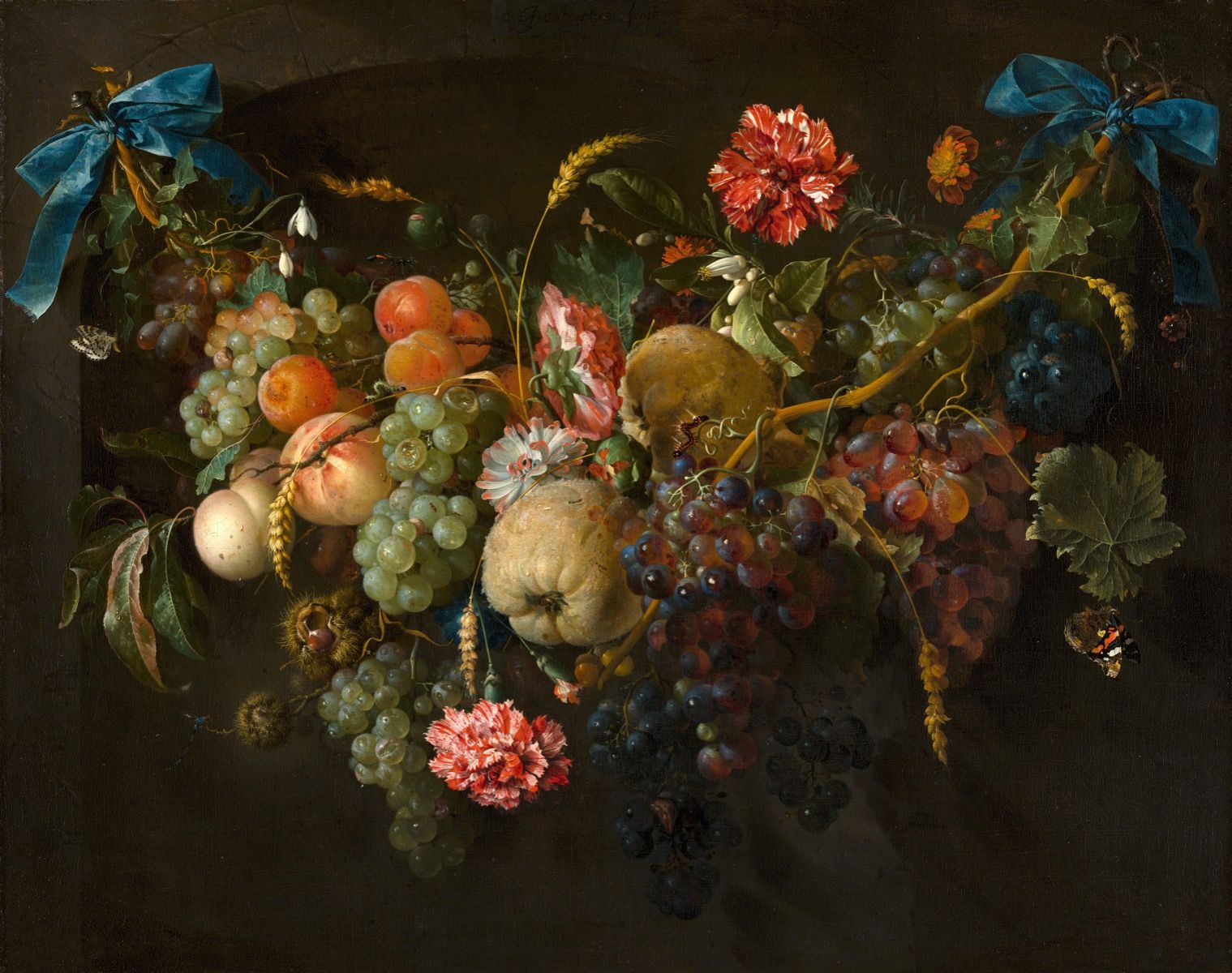 Rijksmuseum - Guirlande van vruchten met enkele bloemen - Woonkamer