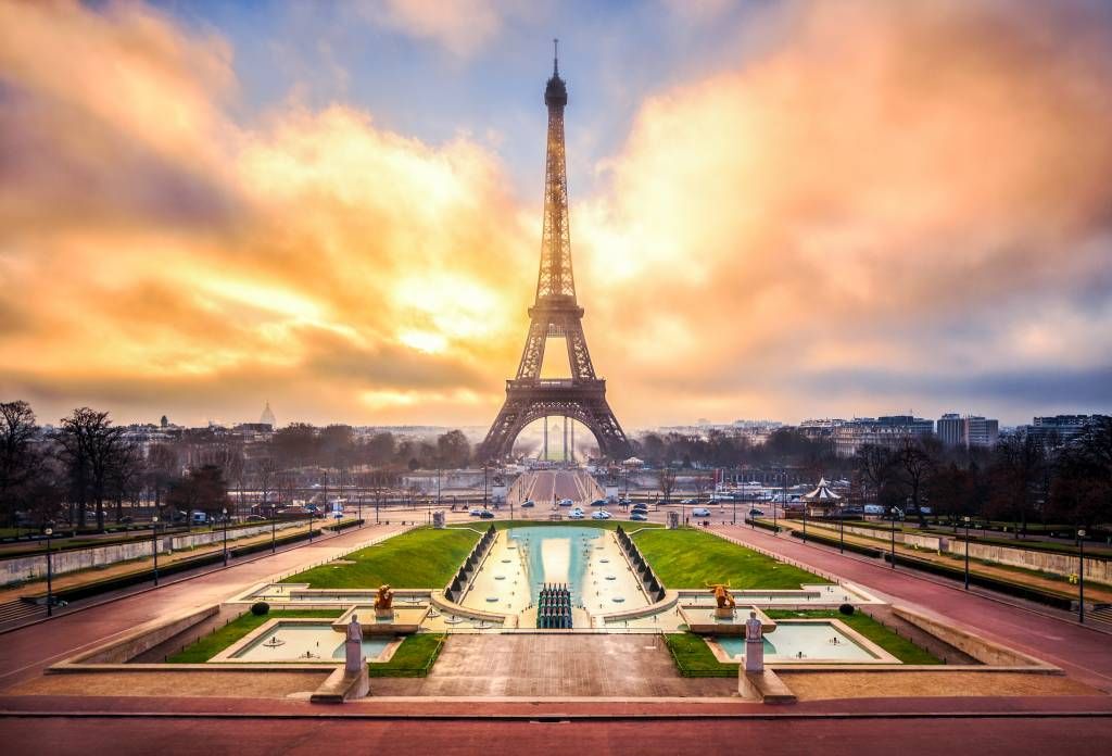 Steden behang - Eiffeltoren - Slaapkamer