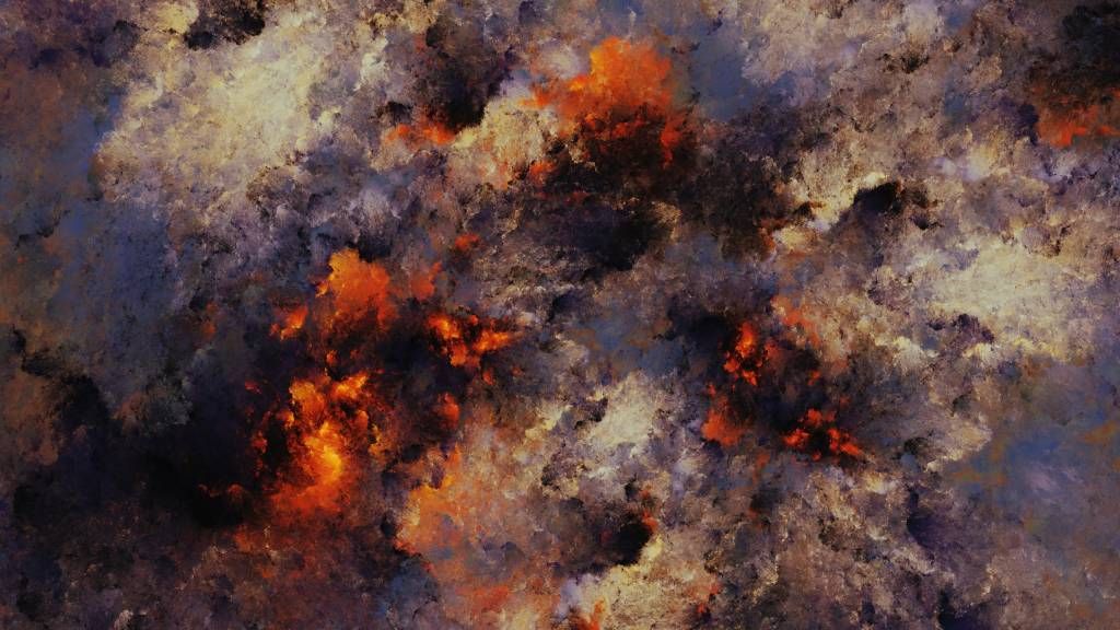 Abstract behang - Donkere abstracte rookwolken - Magazijn