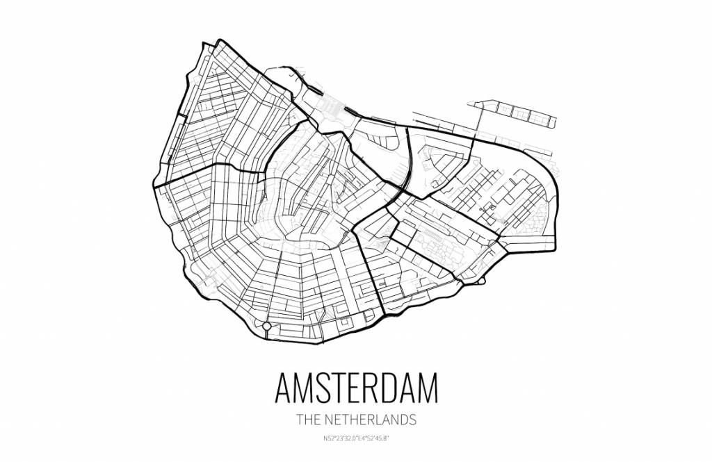 Kaarten - Unieke kaart van Amsterdam - Kantoor