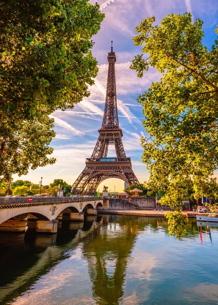 Monumenten - Eiffeltoren en de Seine - Slaapkamer