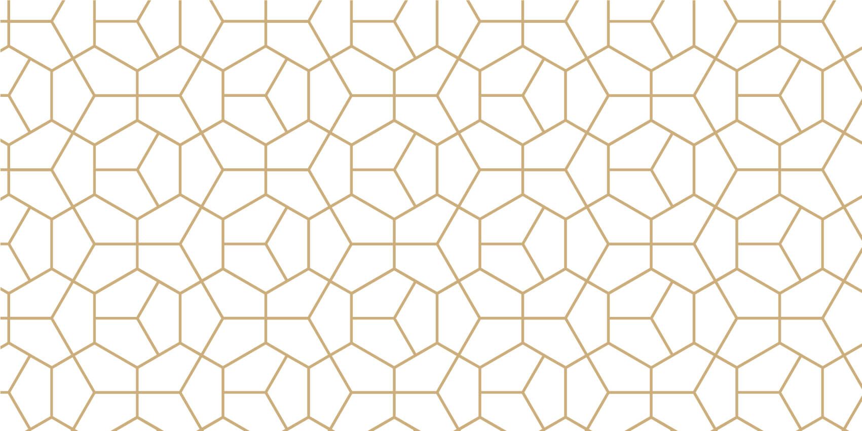Overige - Gouden geometrisch patroon - Slaapkamer