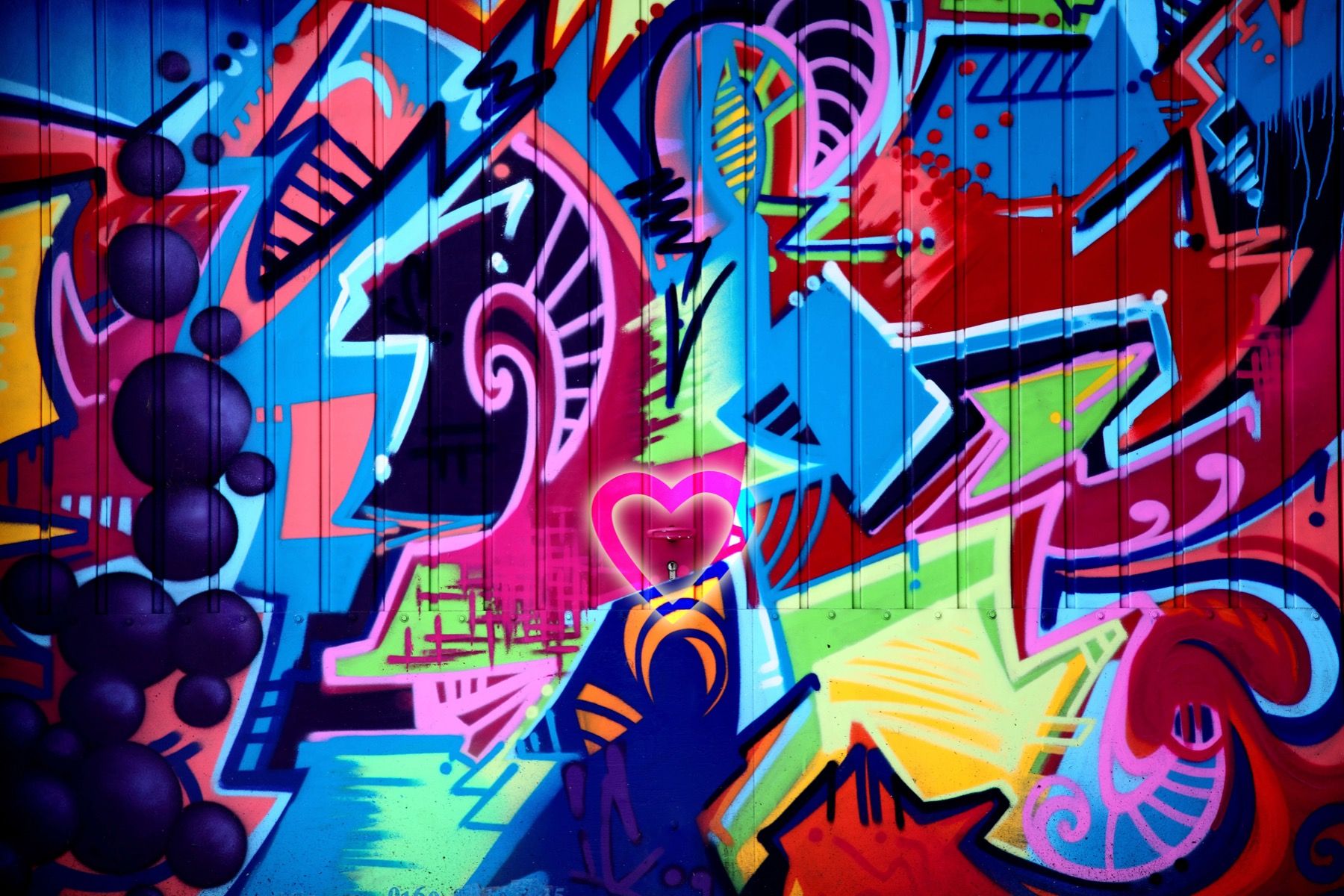 Kunst Neon graffiti