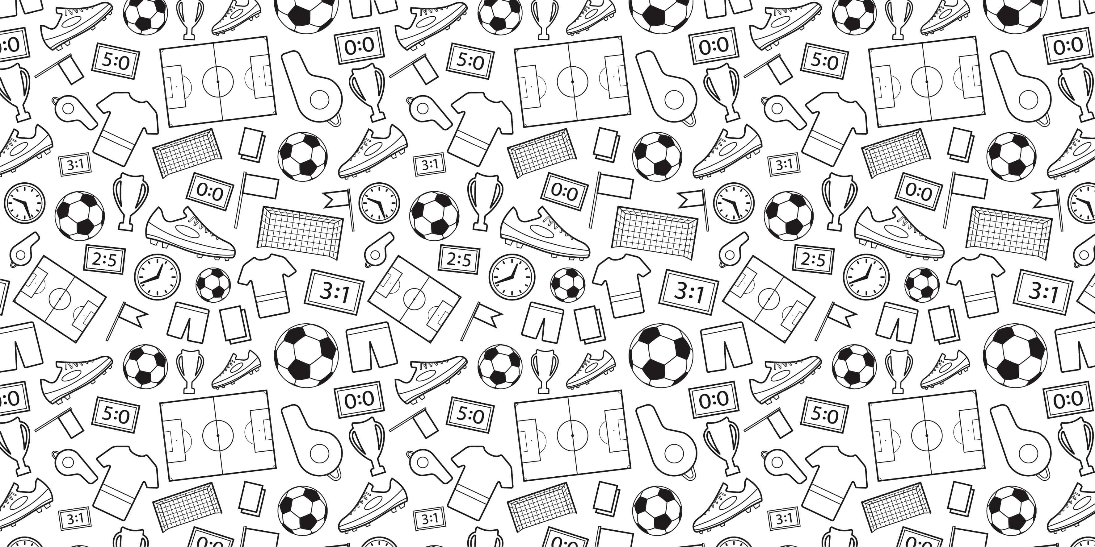 Sport Voetbal tekeningen