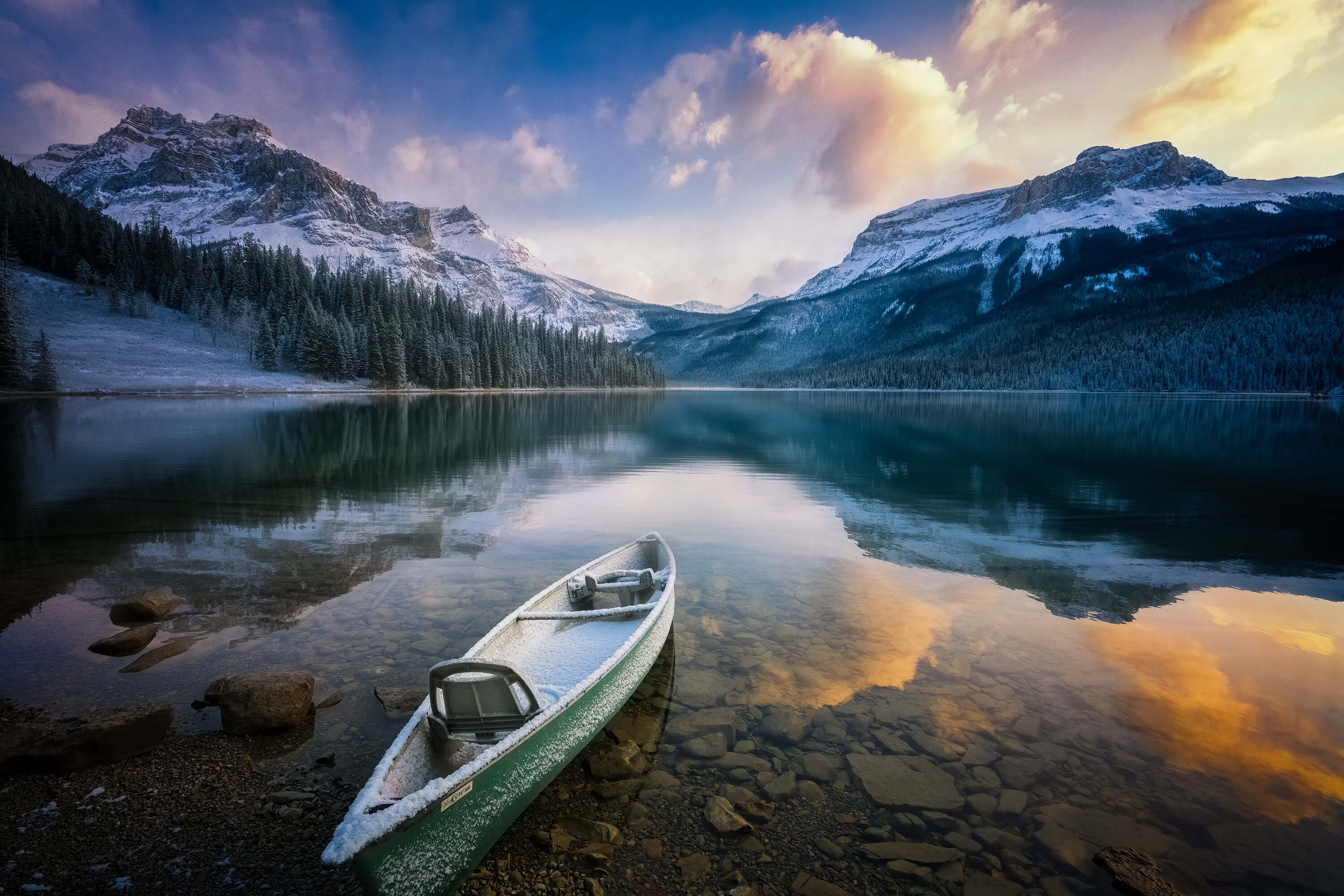 First Snow Emerald Lake First Snow Emerald Lake