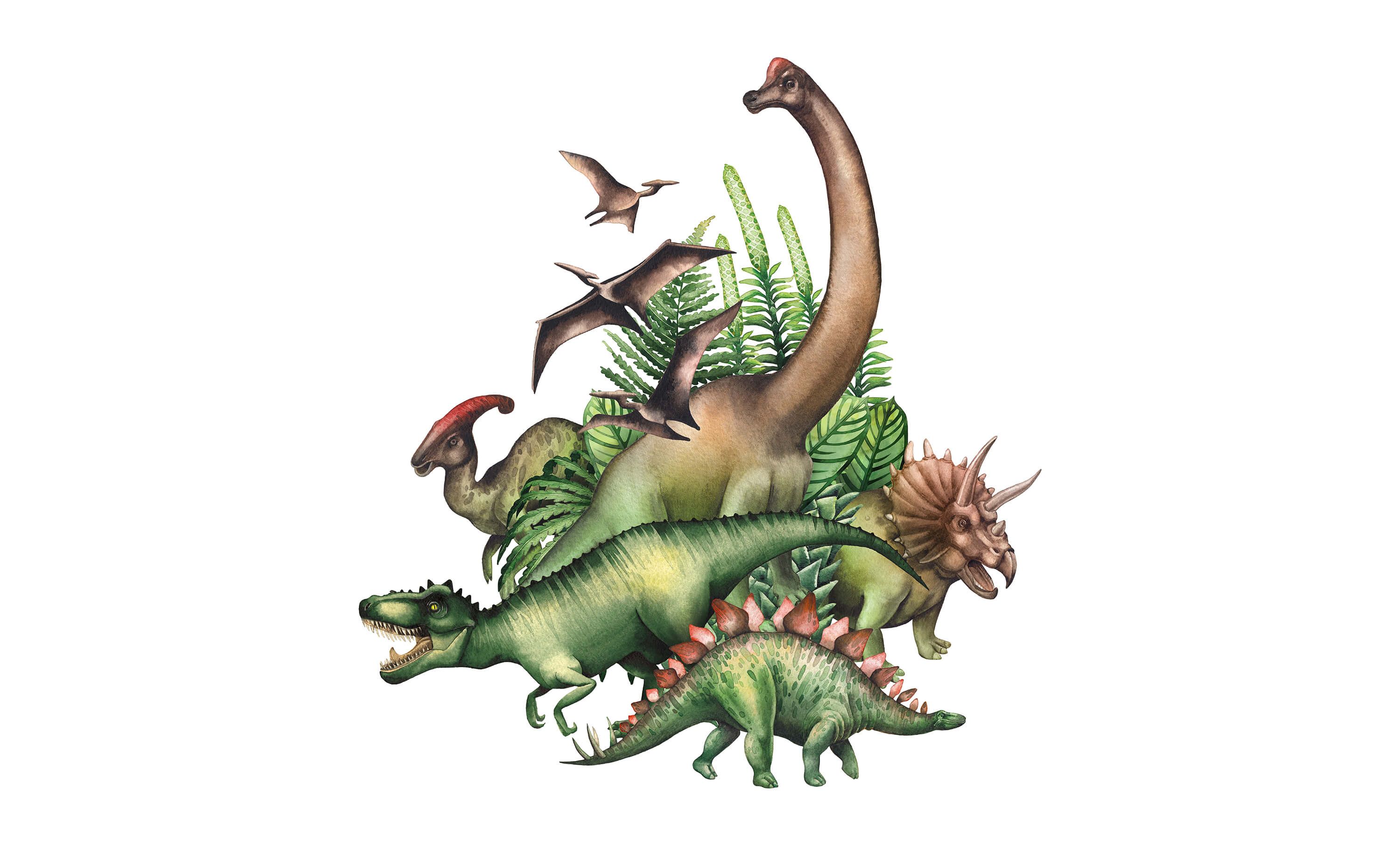 Waterverf dino's Waterverf dino's