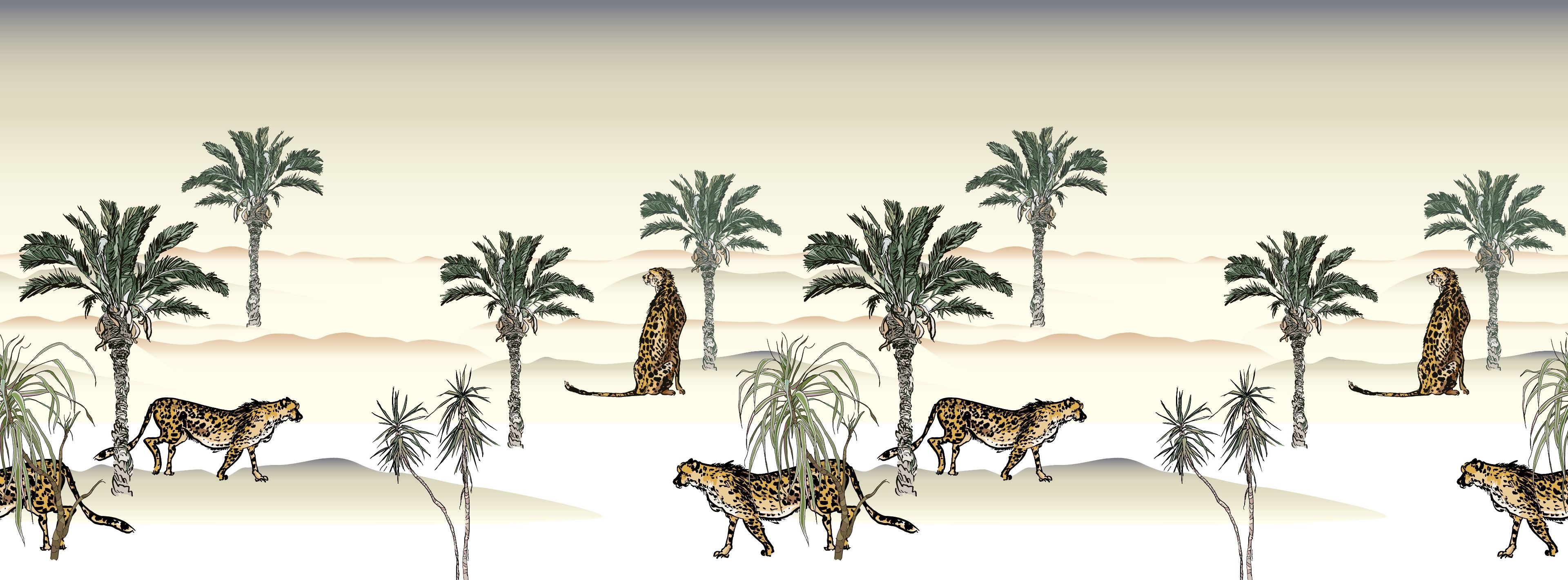 wallpaper Illustratie luipaarden wallpaper Illustratie luipaarden