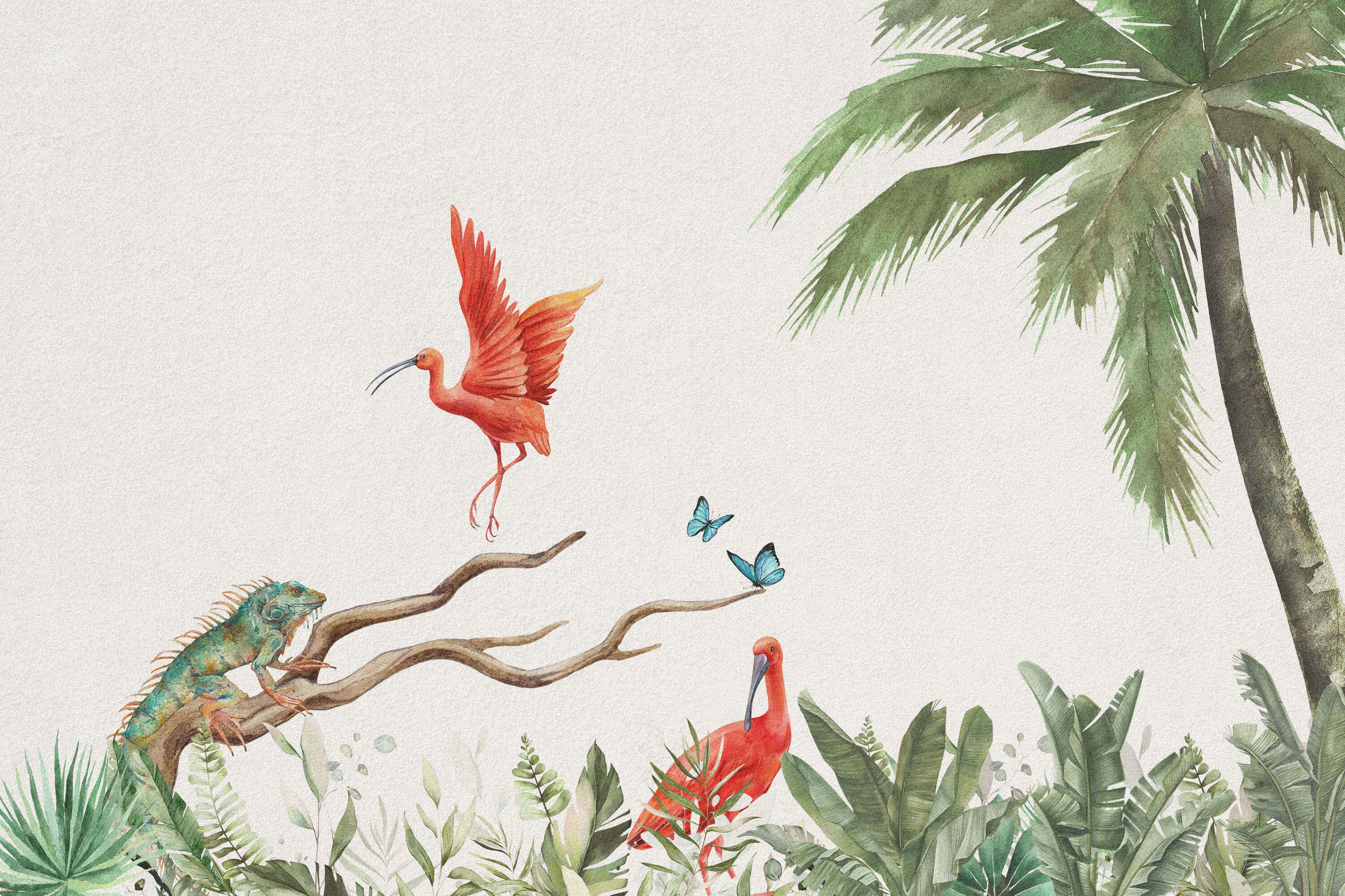 Jungle behang Tak met jungle dieren Jungle behang Tak met jungle dieren