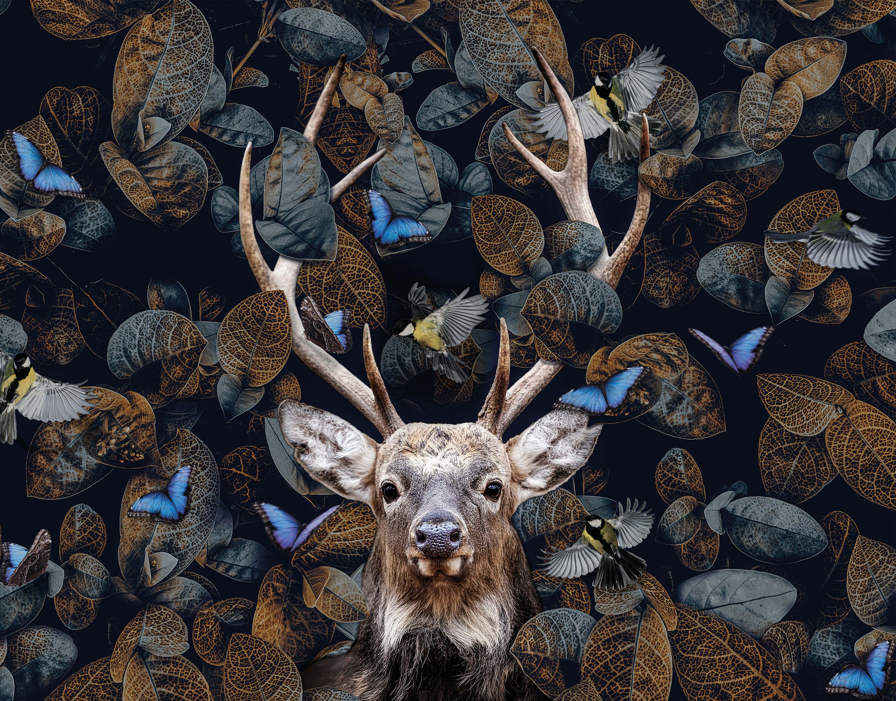 wallpaper Forest Deer