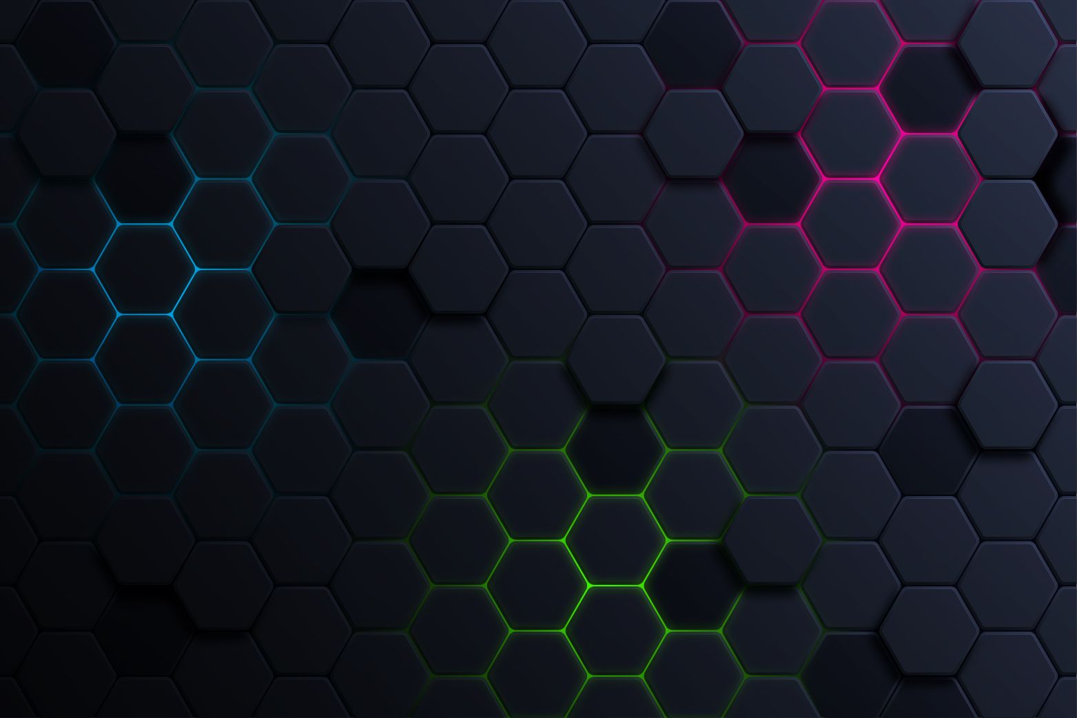 wallpaper Lichtgevende hexagons