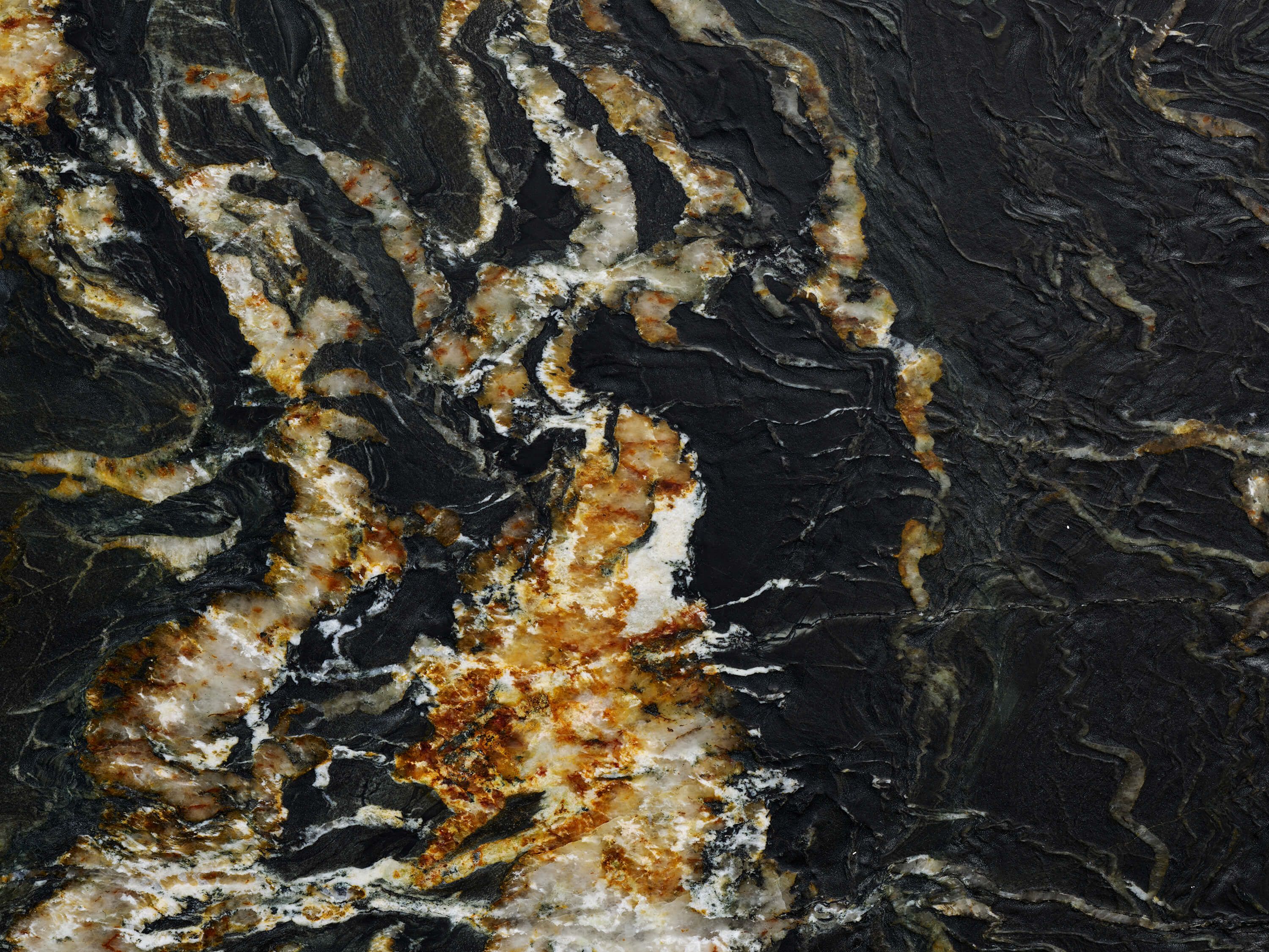 wallpaper Zwart marmer met lichte structuur