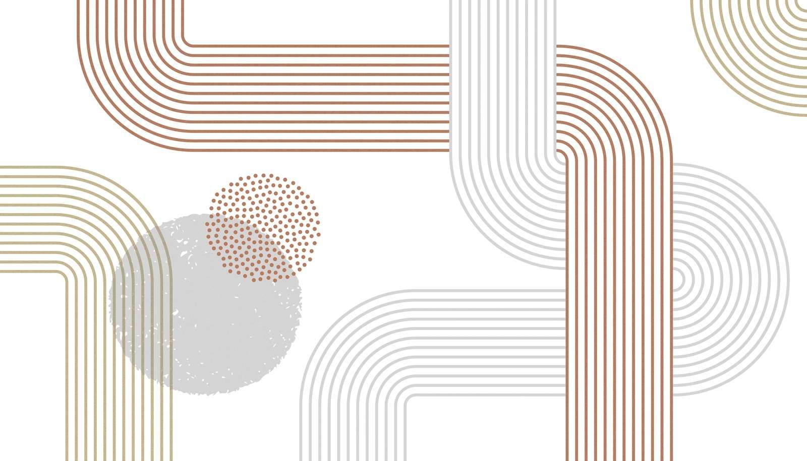 Fotobehang - Rhythmical Lines - Fotobehang, image size:1600x915