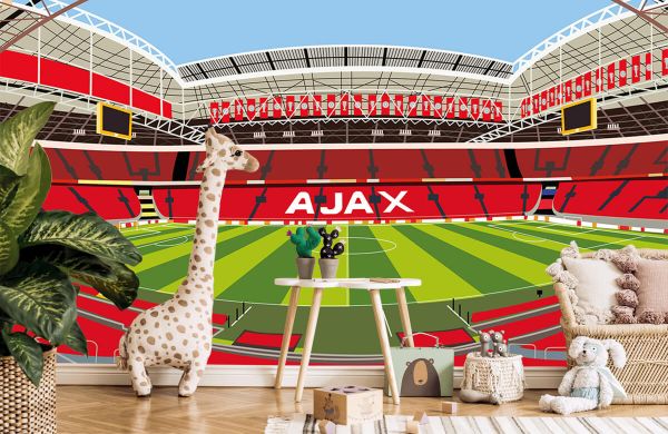 droogte kleding stof Winkelcentrum Johan Cruijff Arena - Ajax - Amsterdam - Fotobehang