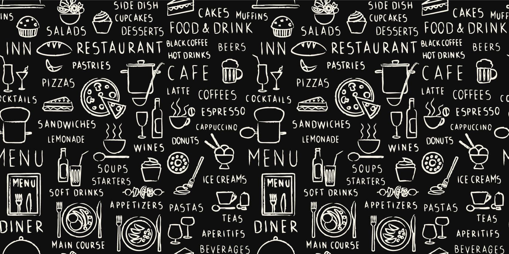 Restaurant teksten main product photo