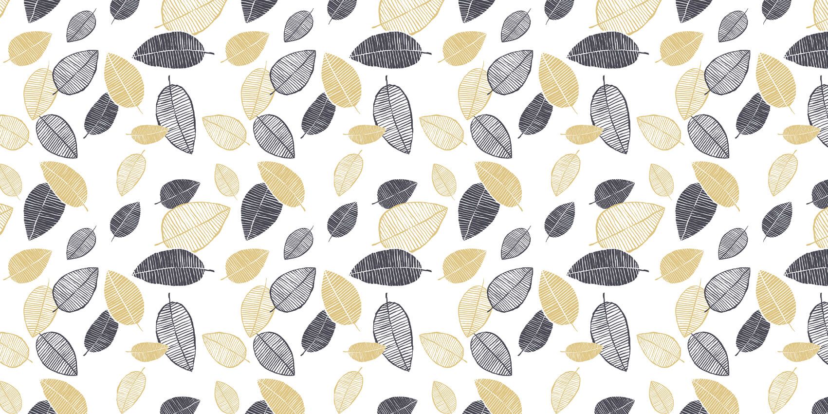 Goud zwarte bladeren