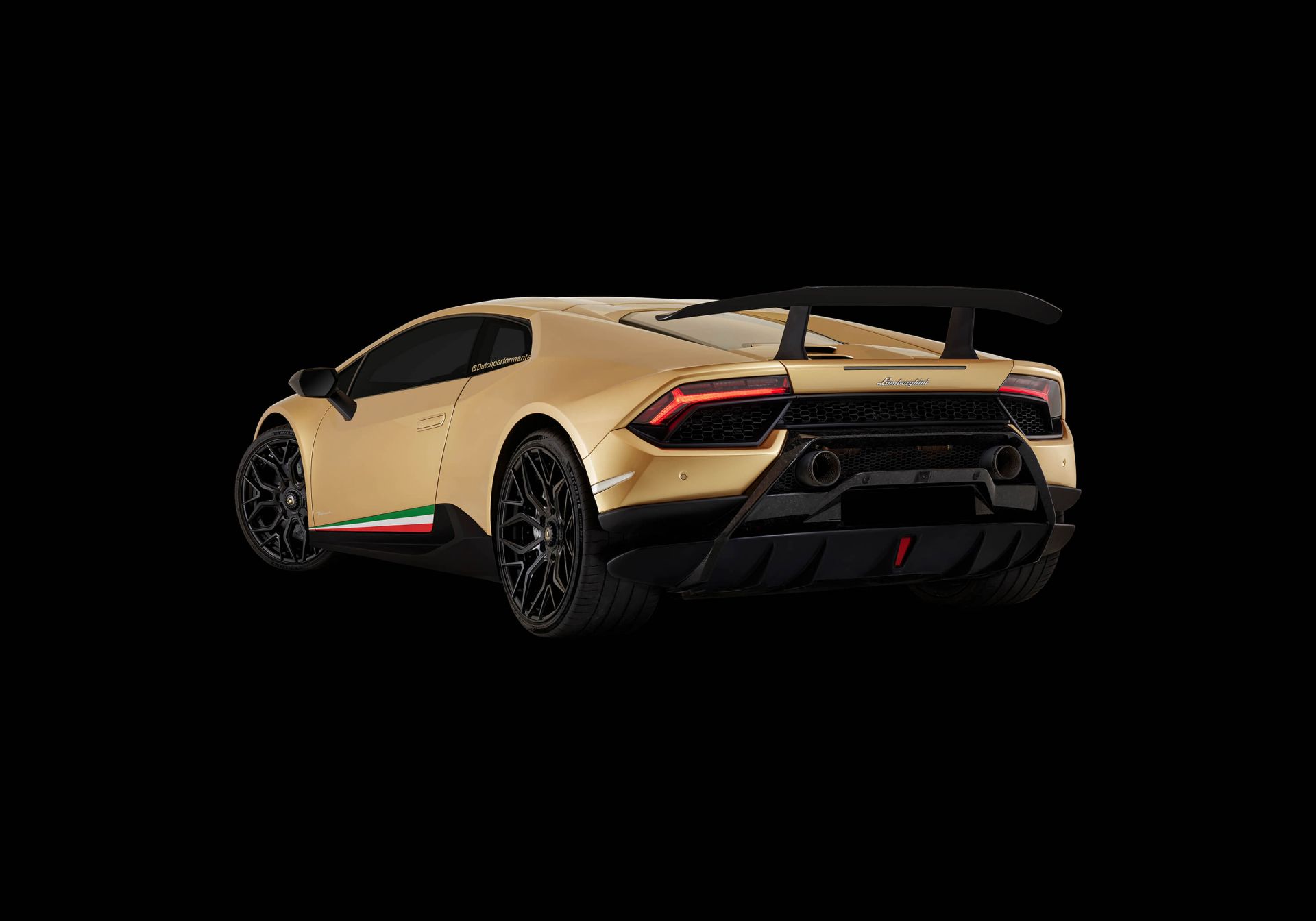 Lamborghini Huracán - Linker achterkant, zwart main product photo