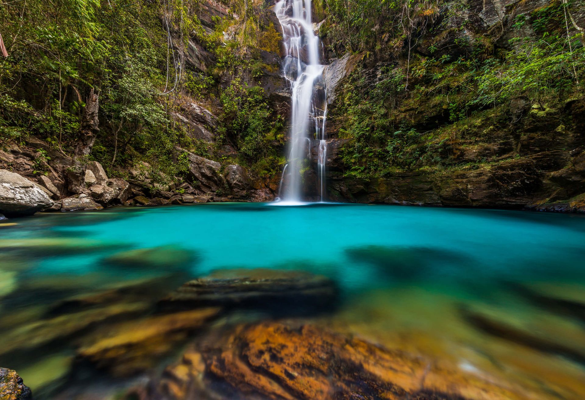 Turquoise waterval Turquoise waterval