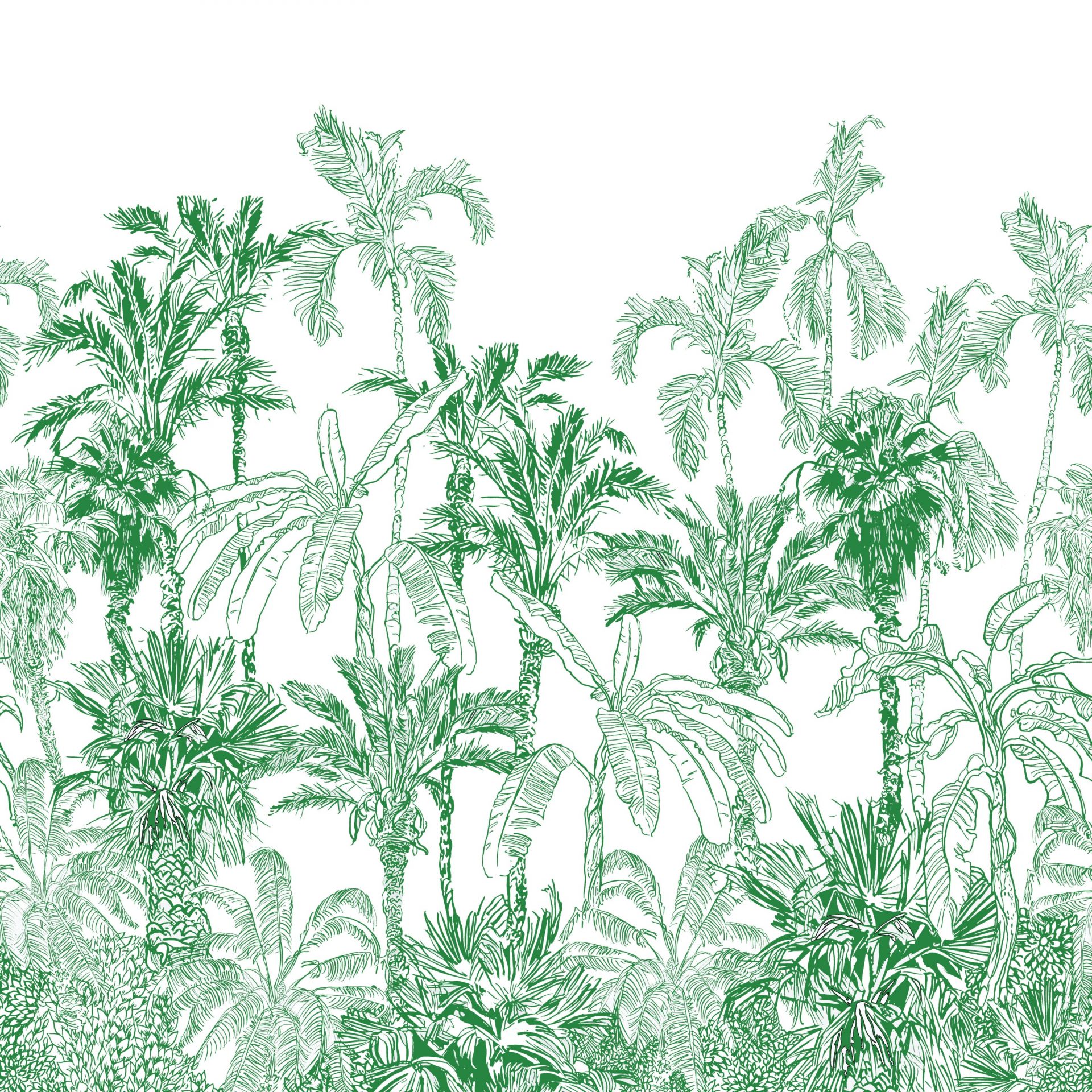 Groene jungle illustratie Groene jungle illustratie