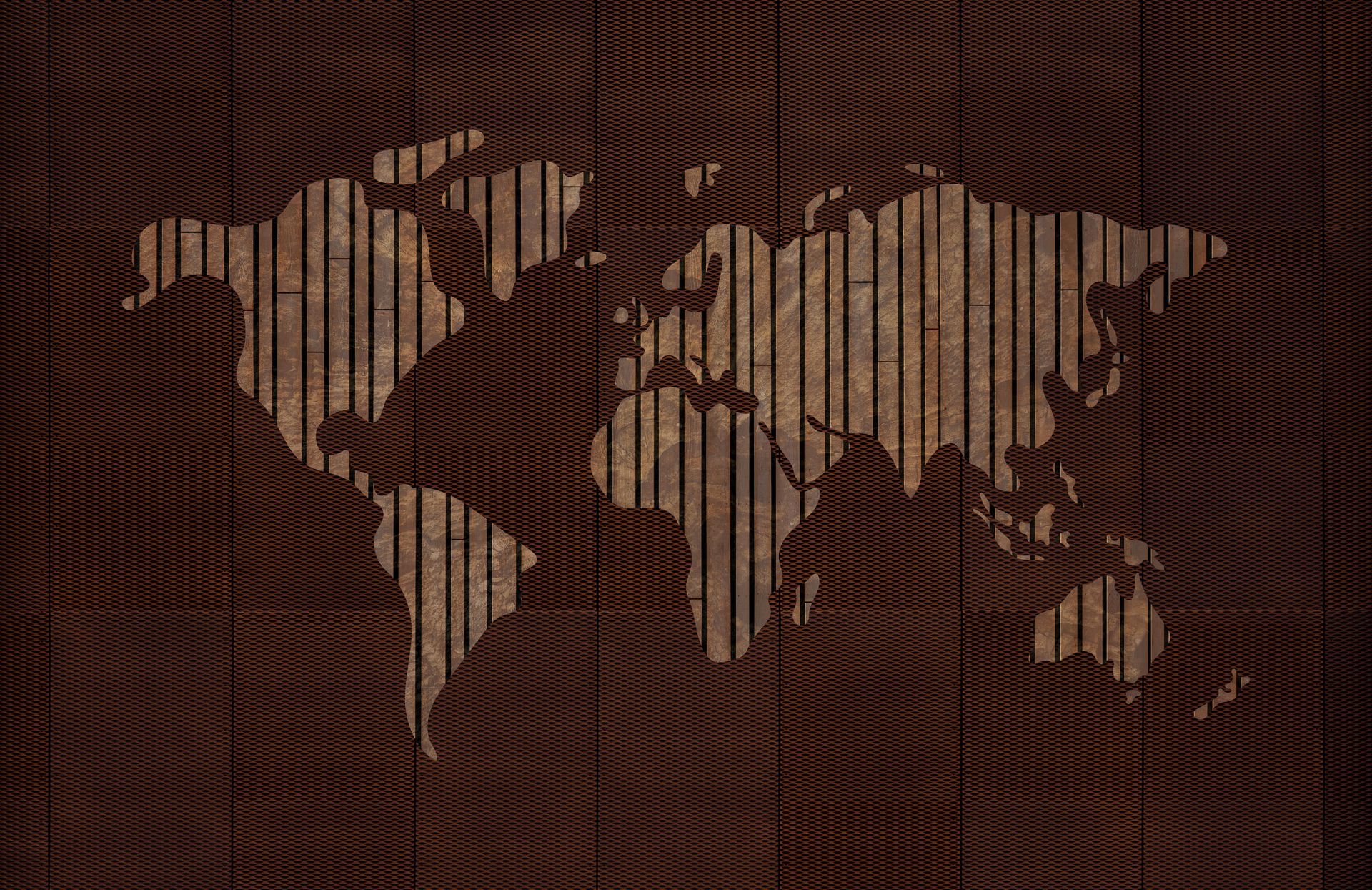 Wereldkaart met hout structuur Wereldkaart met hout structuur