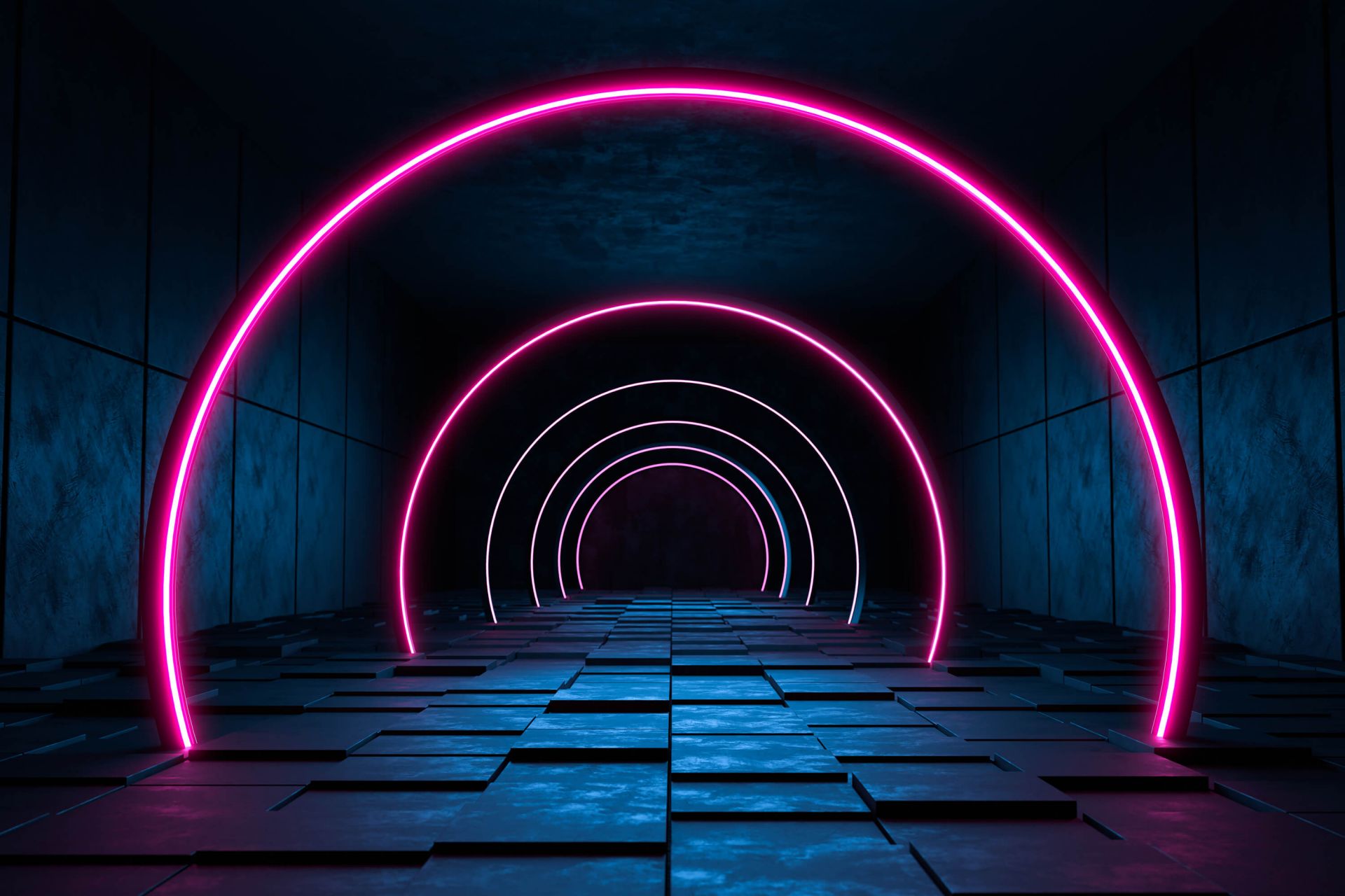 Moderne futuristische gang