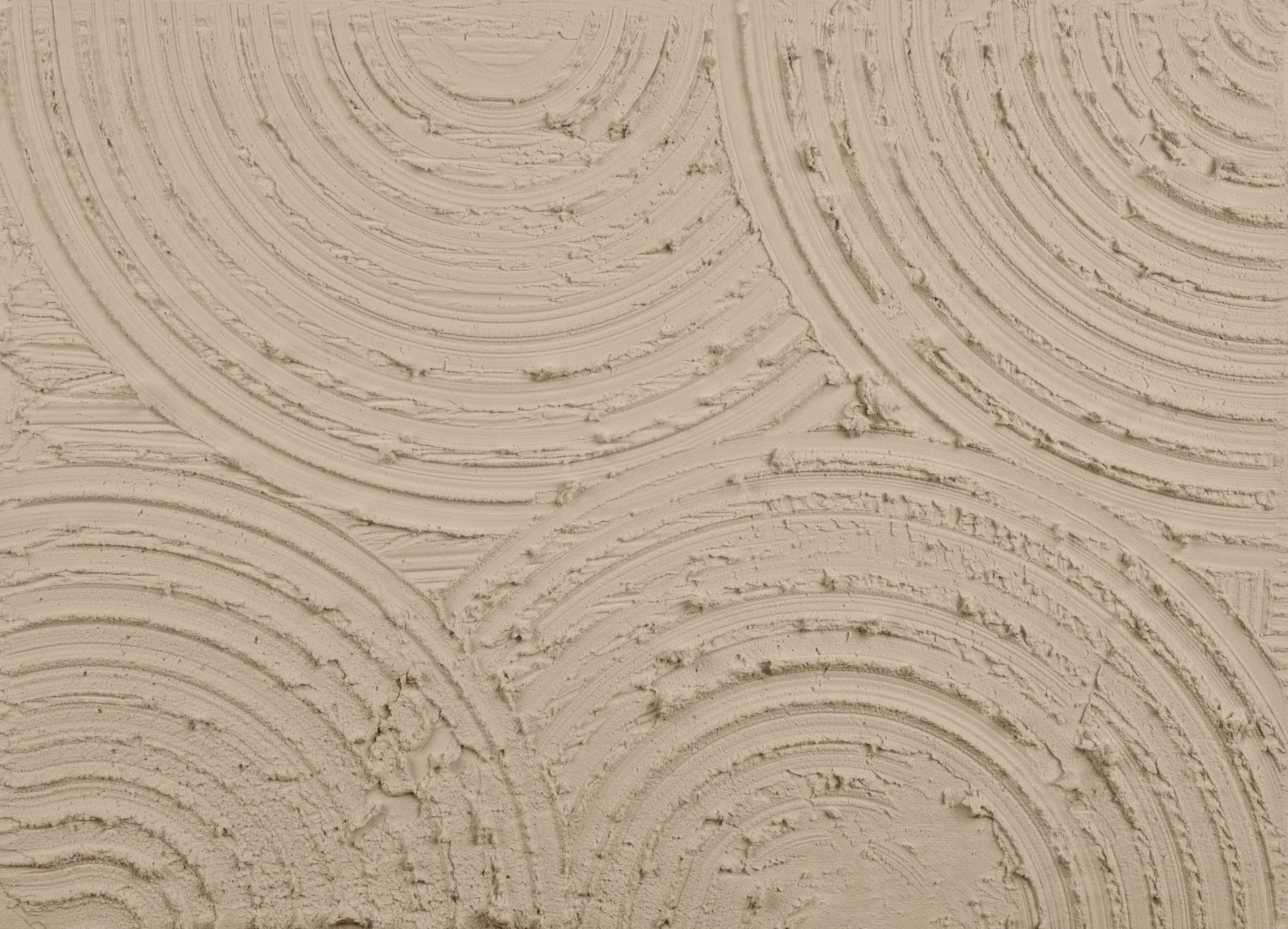 Zen cirkels grove structuur in taupe