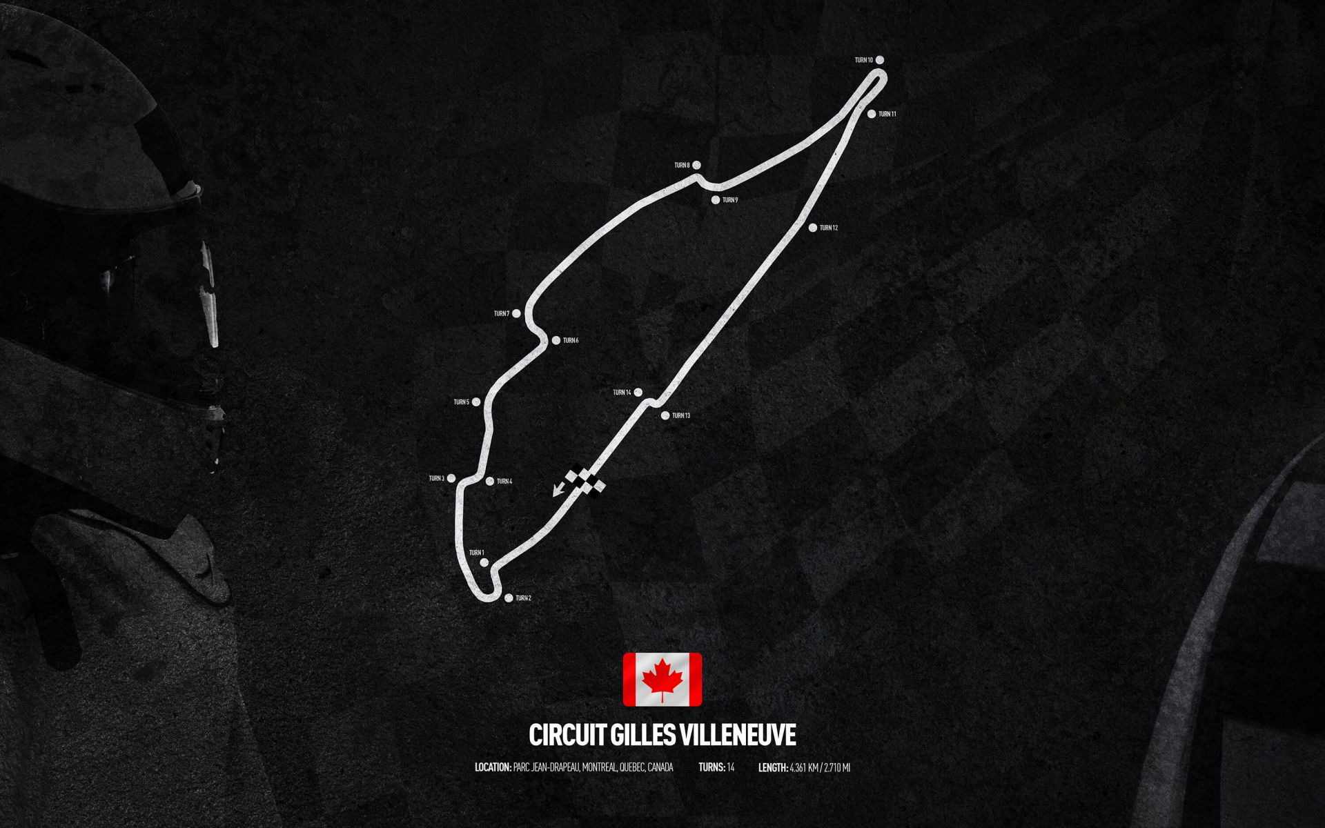 Formule 1 circuit - Circuit Gilles Villeneuve - Canada main product photo