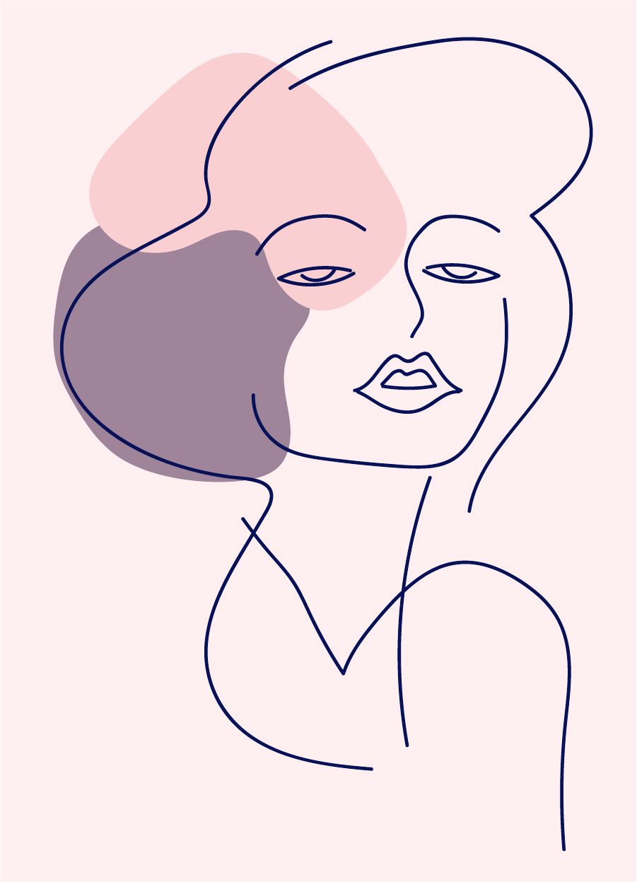 Geïllustreerde vrouw Geïllustreerde vrouw