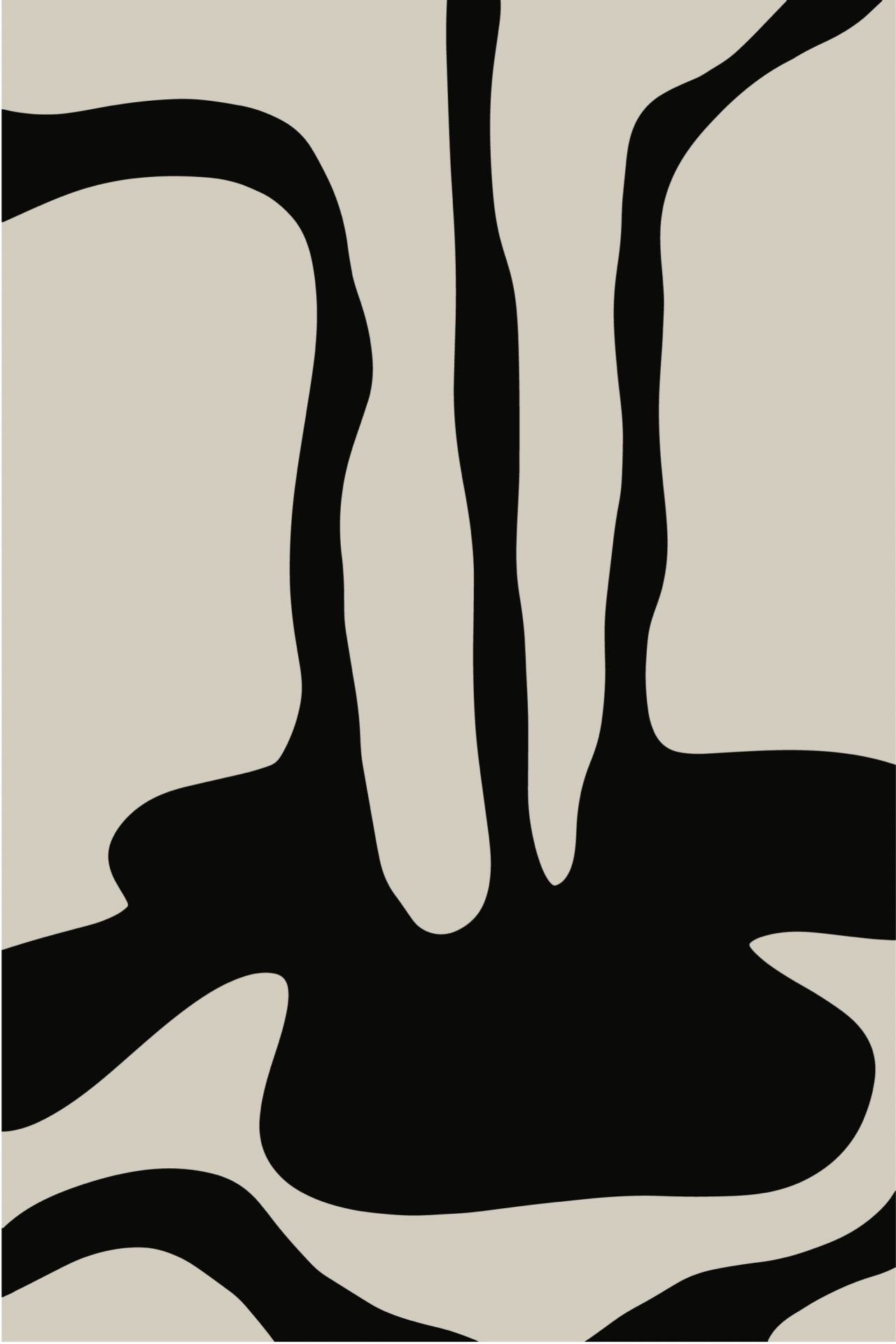 Abstracte vormen in zwart-wit Abstracte vormen in zwart-wit
