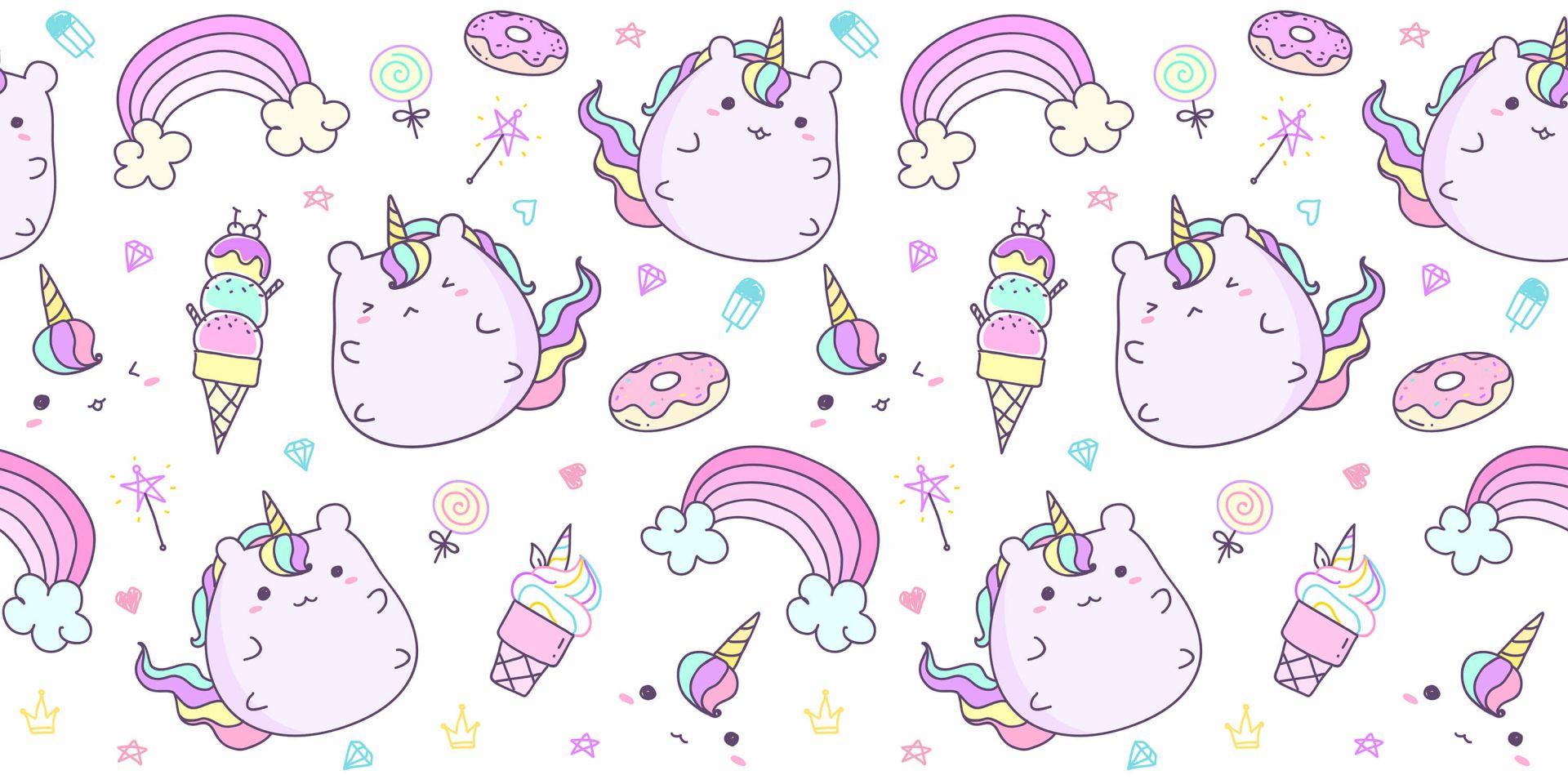 Unicorns met ijsjes