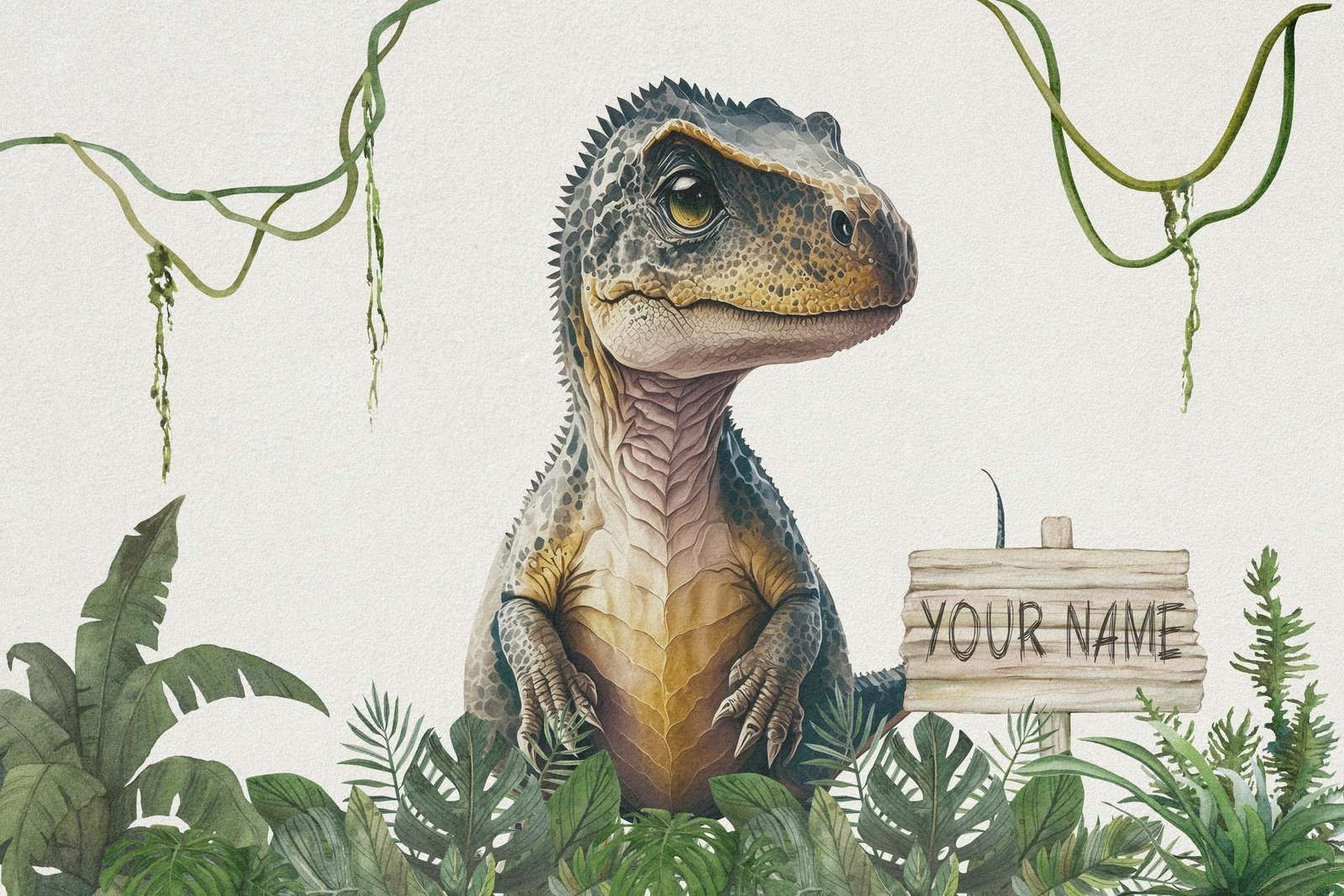 Baby t-rex in de jungle Baby t-rex in de jungle