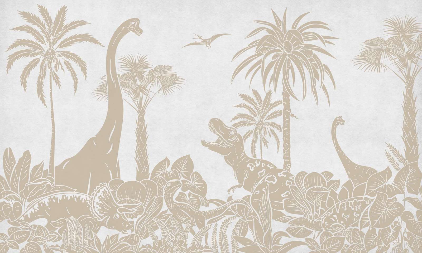 Kikki Belle - Monochrome Dino - White Vintage