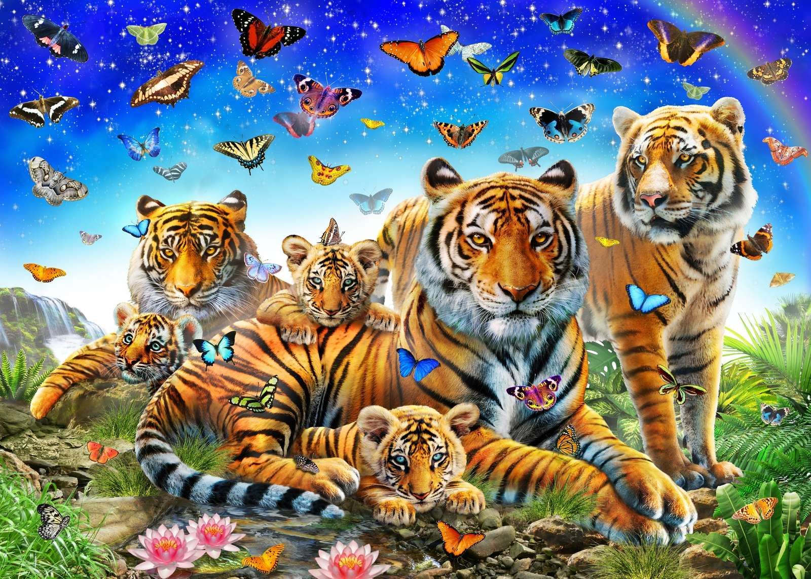 Tigers At Twilight Tigers At Twilight