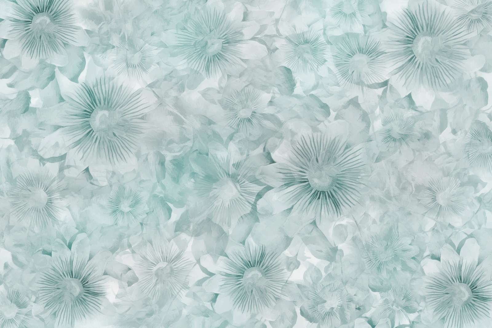 Botanical Watercolor Elegance Icy Mint