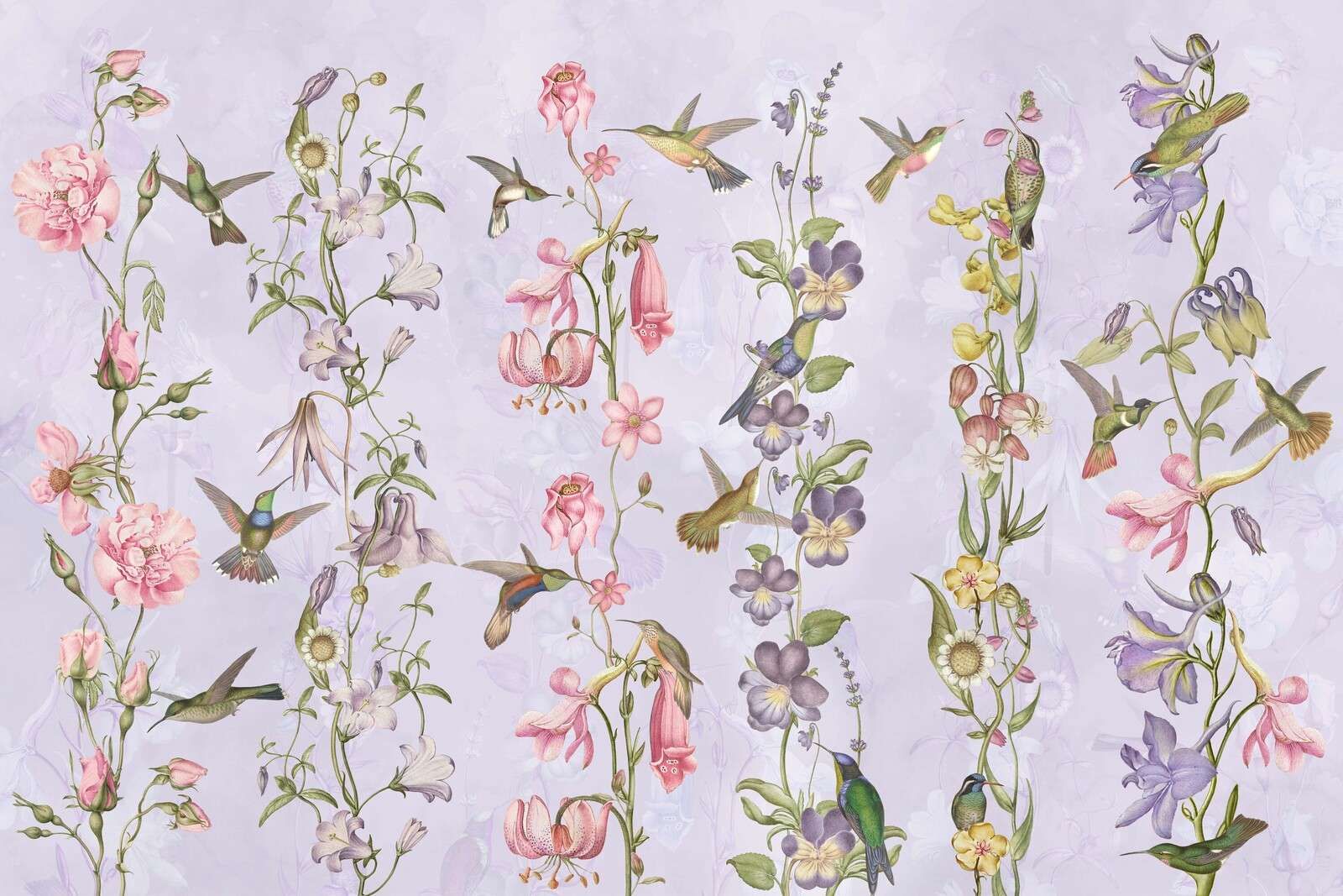 Weadow and Garden Flowers Violet