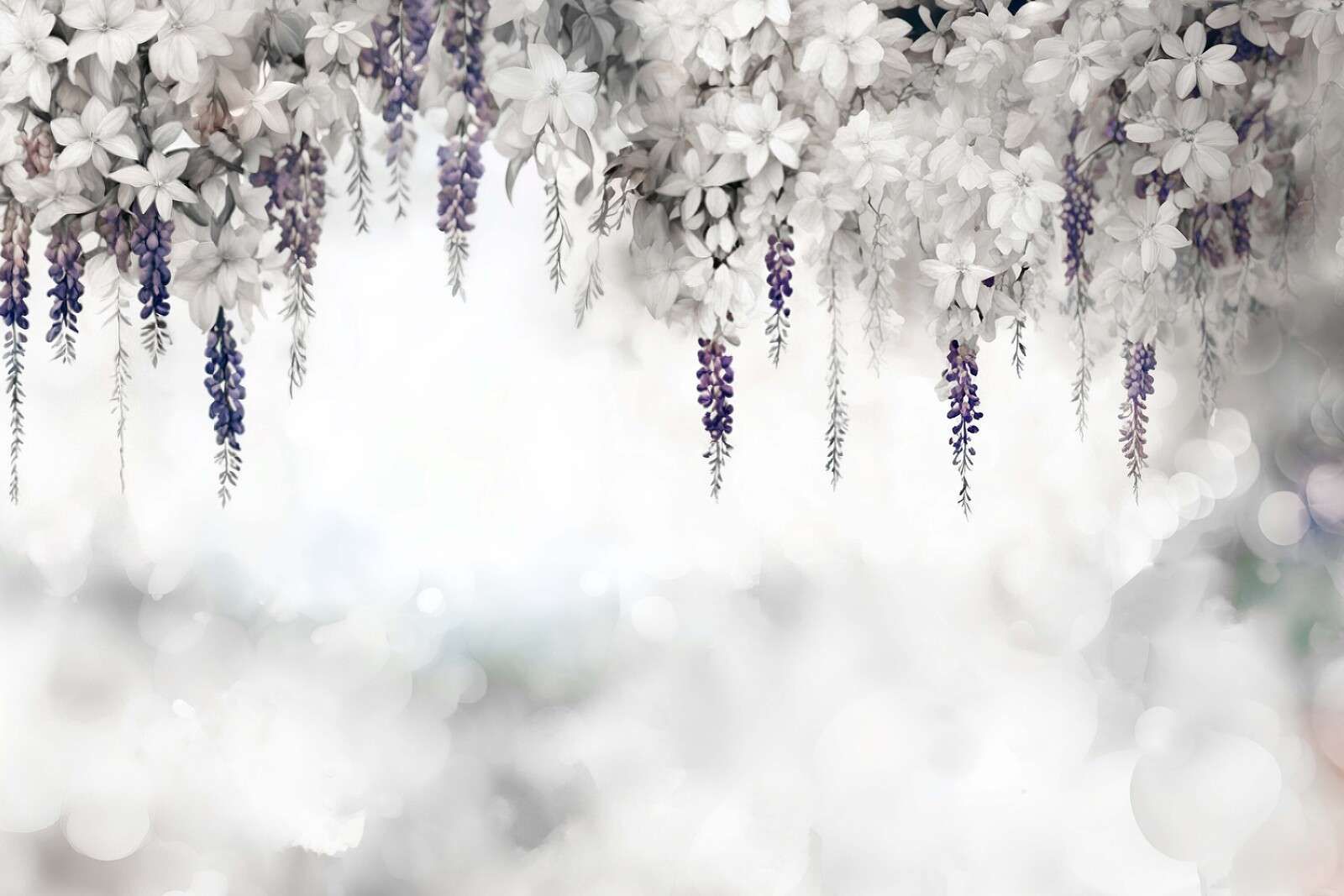 Gentle Wisteria Garden Grey