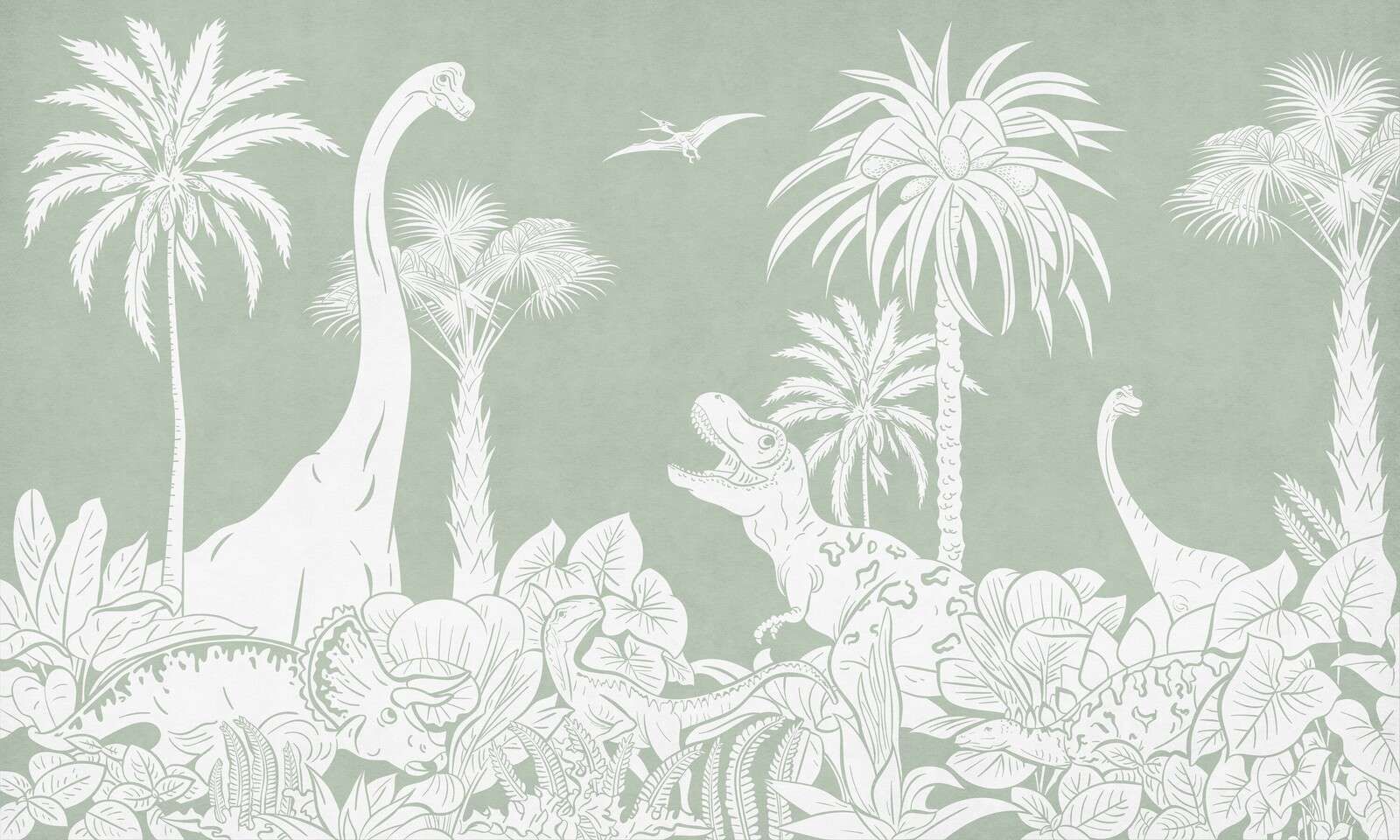 Monochrome Dino - Green Monochrome Dino - Green
