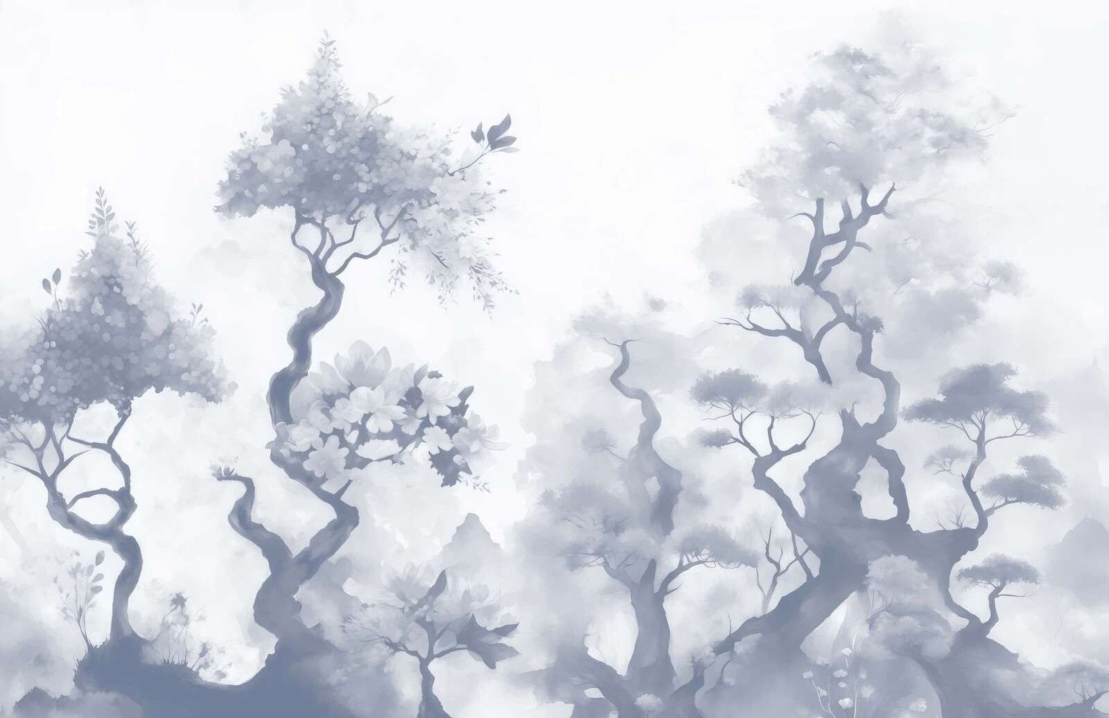 Blooming trees Brown