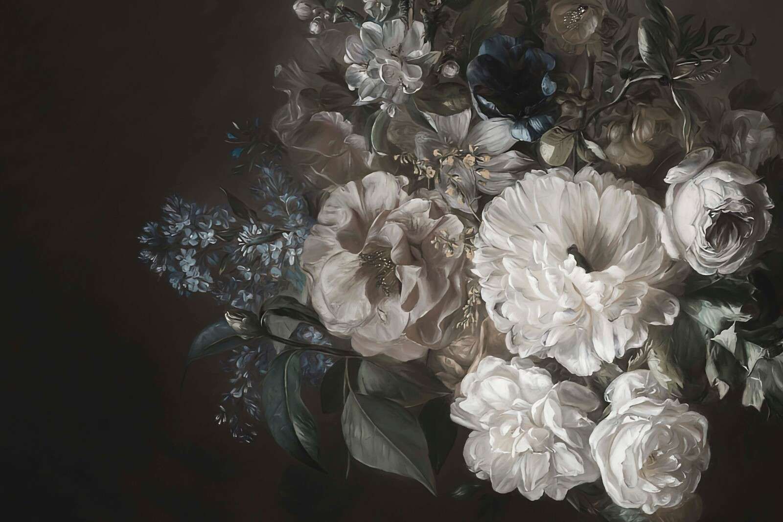 Bouquet with lilac White