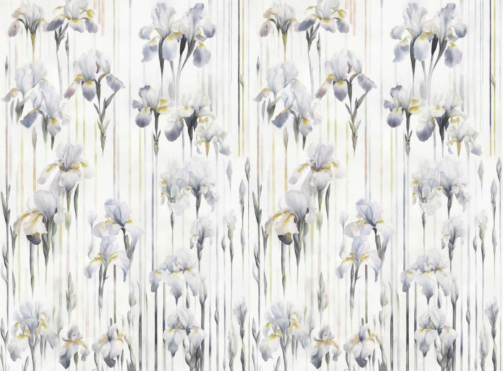 Irises and Stripes Seamless Gray Irises and Stripes Seamless Gray