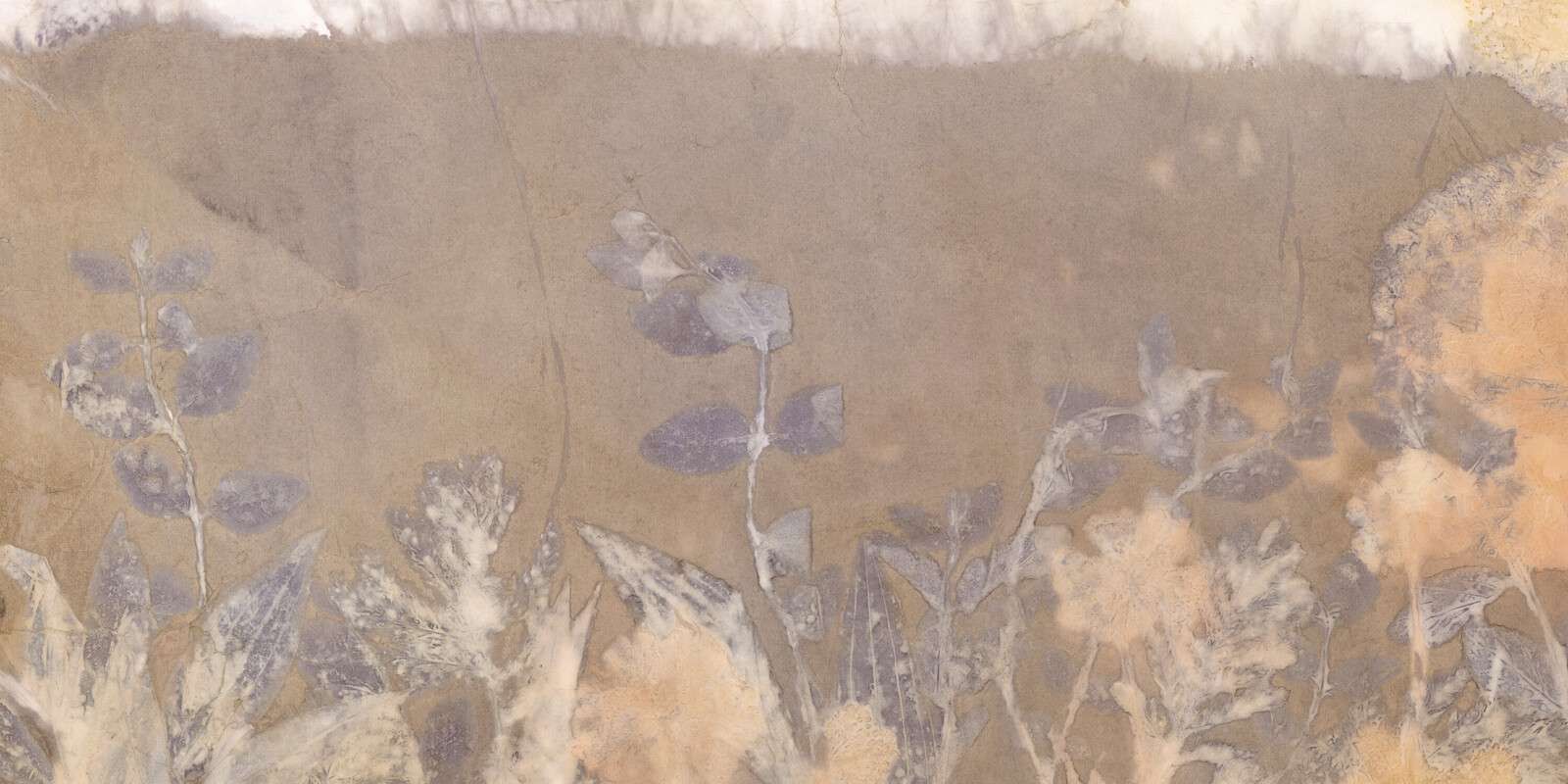 Wilde geranium en sneeuwbes - amber