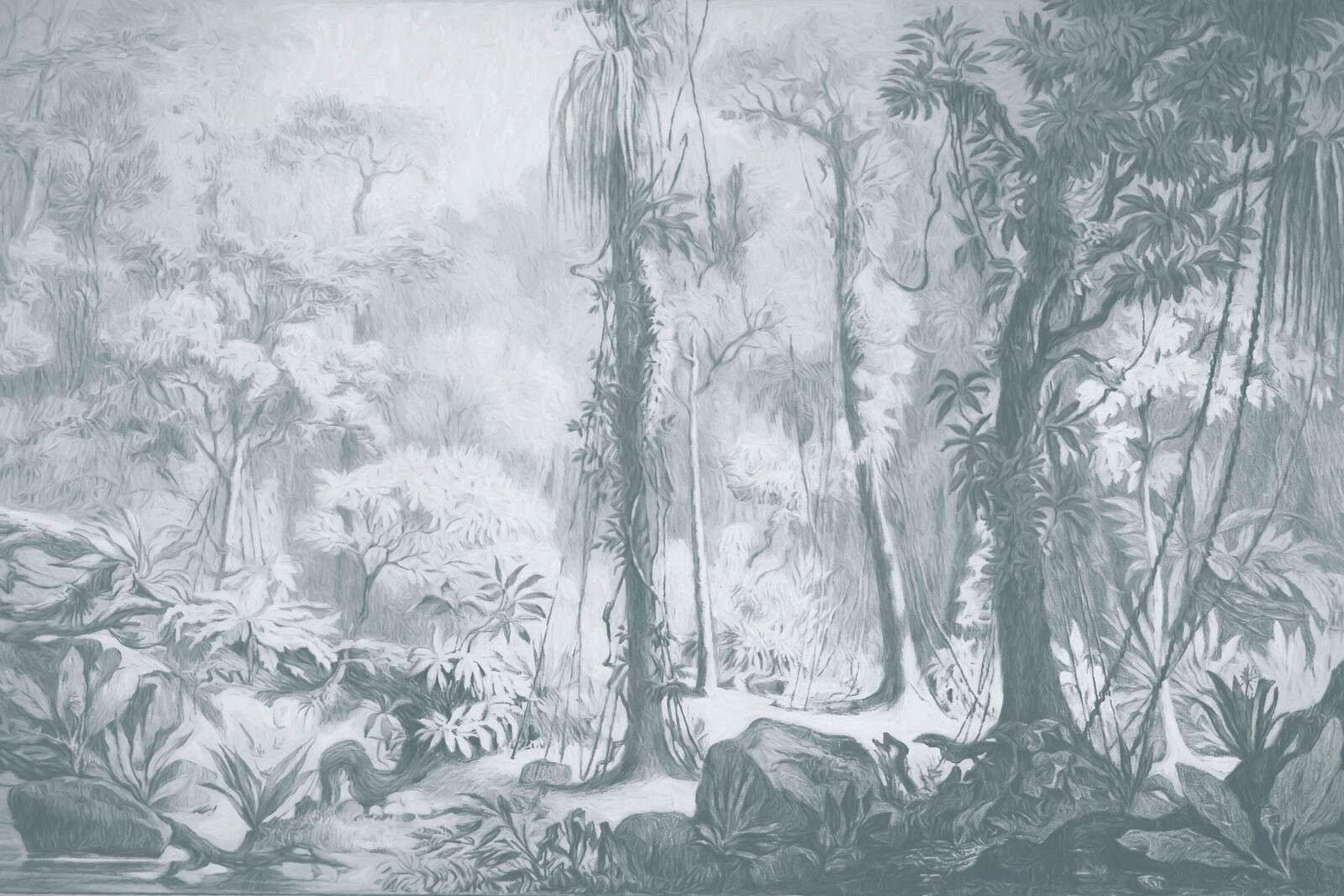 Tropic forest - blue