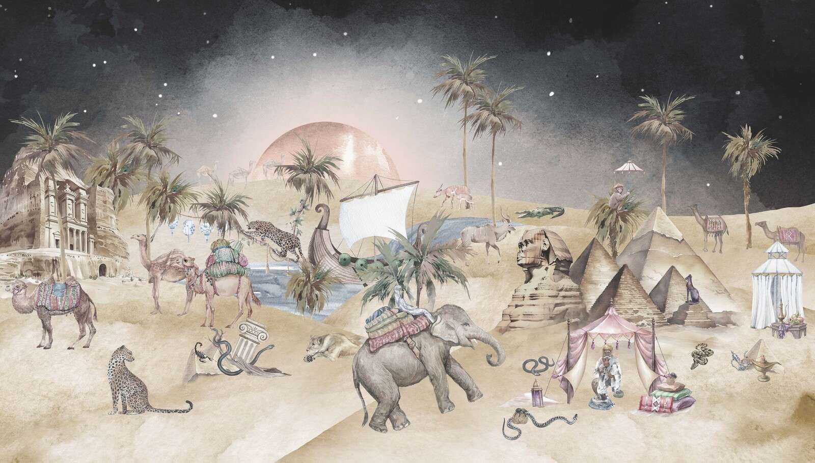 Ancient Egypt at Night