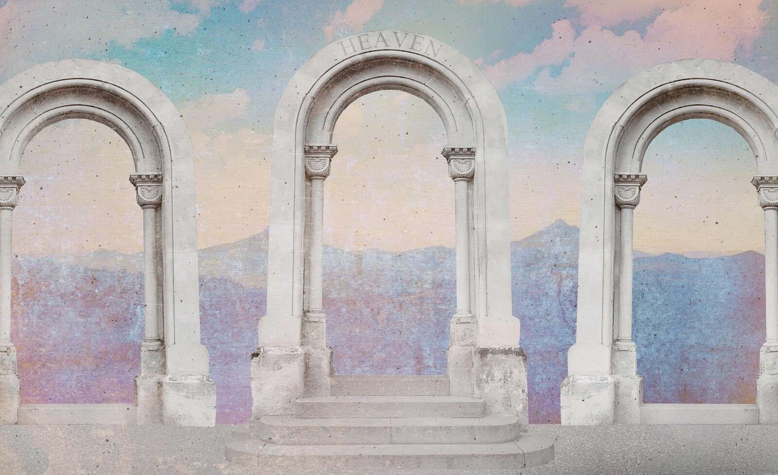 Klassieke bogen naar pastelhemel