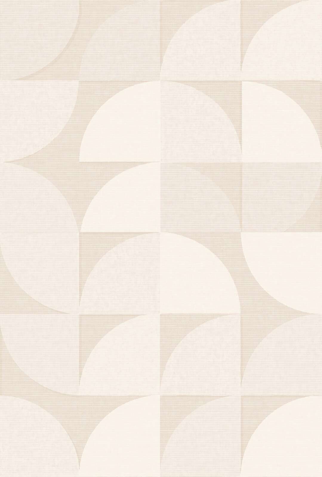 Zachte geometrische bogen in beige