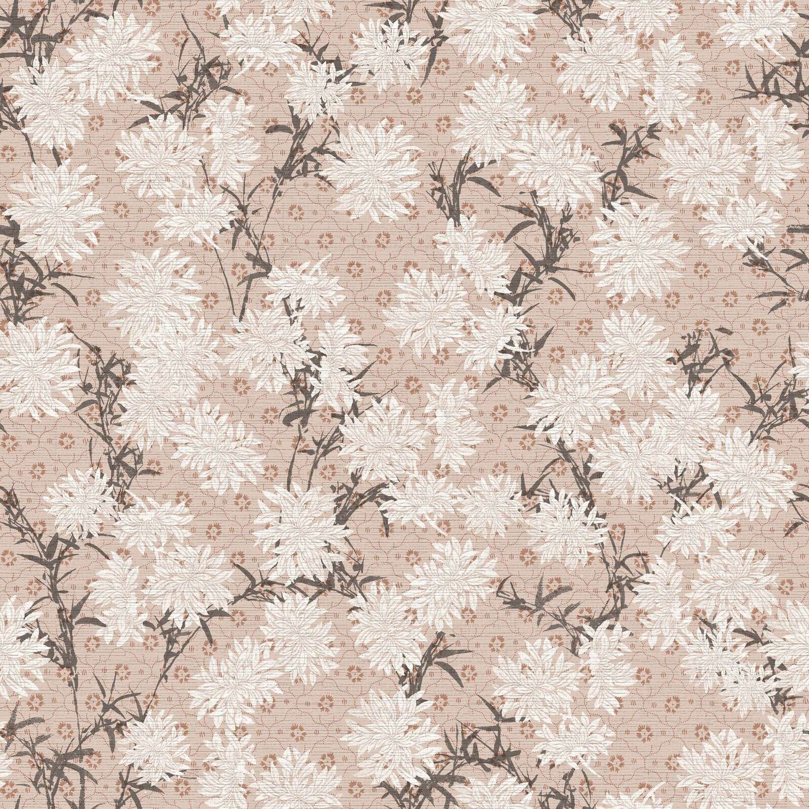 Witte chrysanten in poederroze