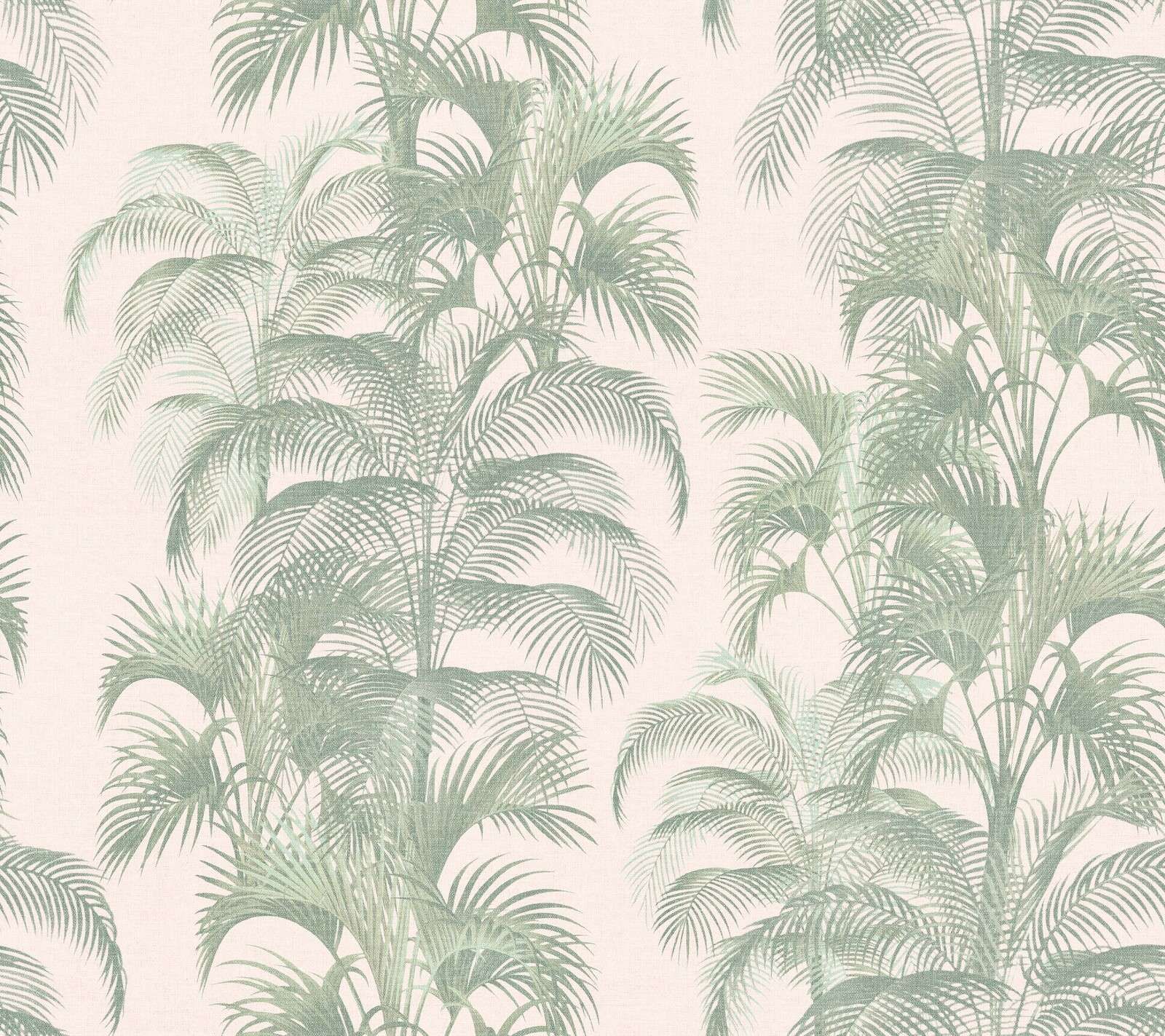 Saliegroene palmen in linnenbeige